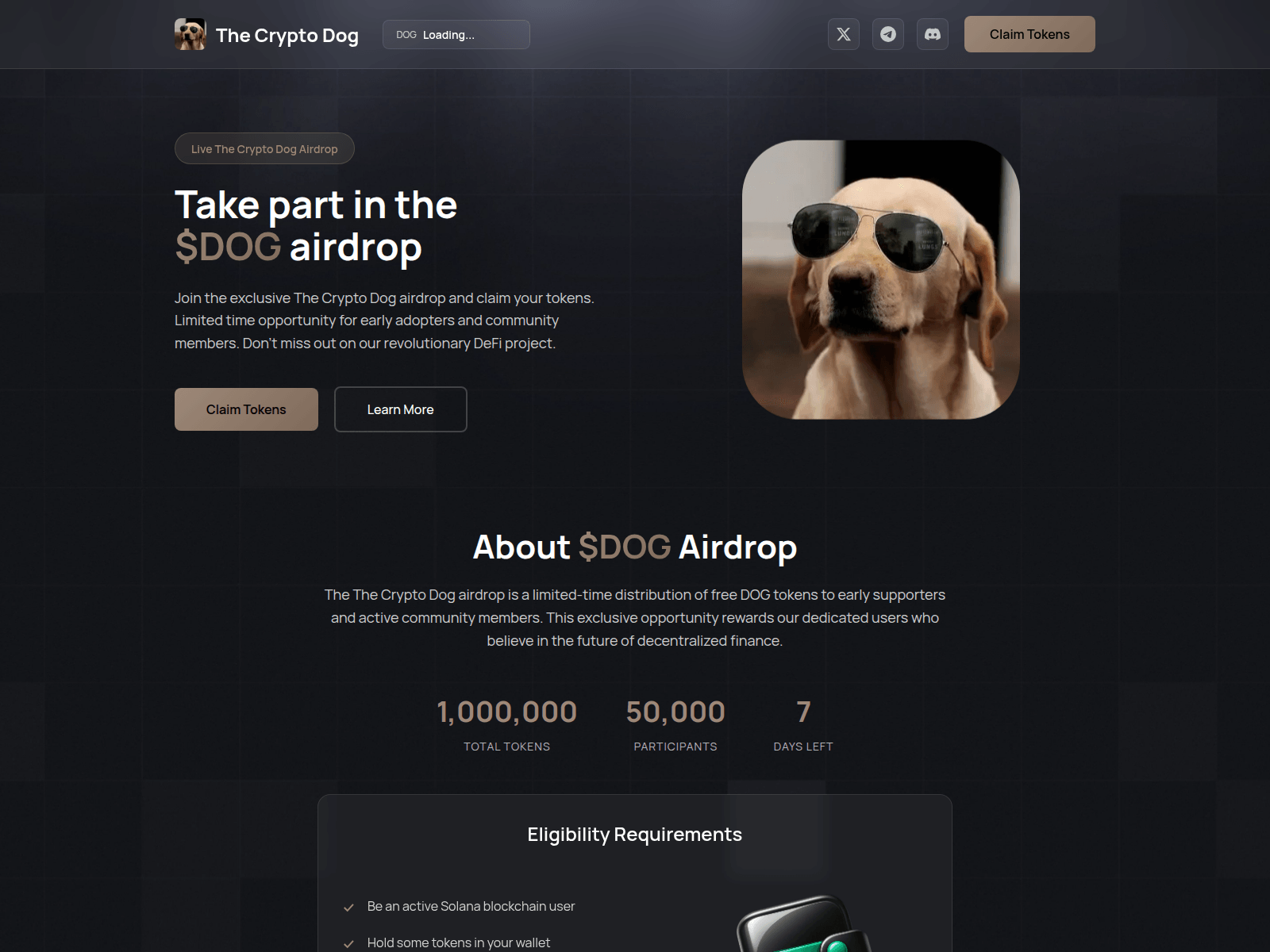 Screenshot of claim-dog.pages.dev