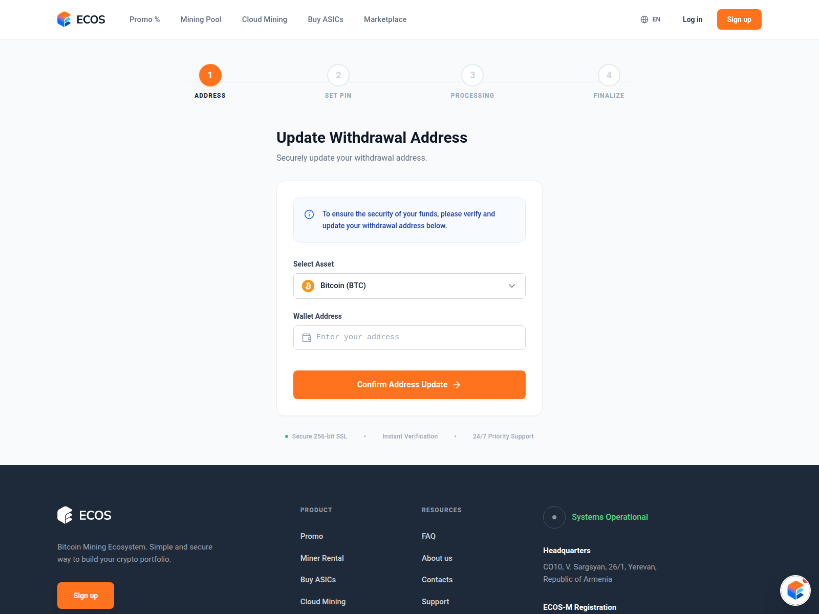 Screenshot of ecos.login-app-secure.com