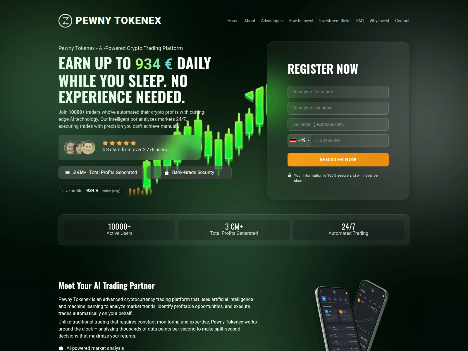 Screenshot of pewnytokenex-official.com