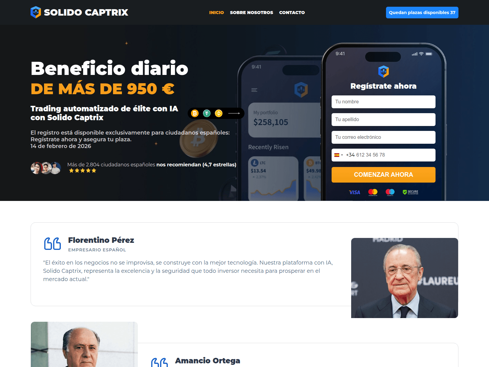 Screenshot of solidocaptrix.net