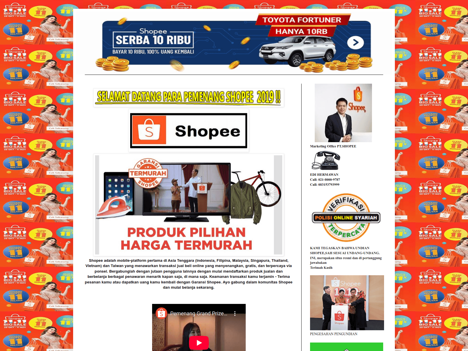 Screenshot of shopee2499.blogspot.com