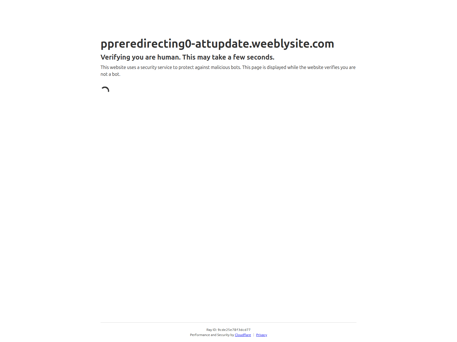 Screenshot of ppreredirecting0-attupdate.weeblysite.com
