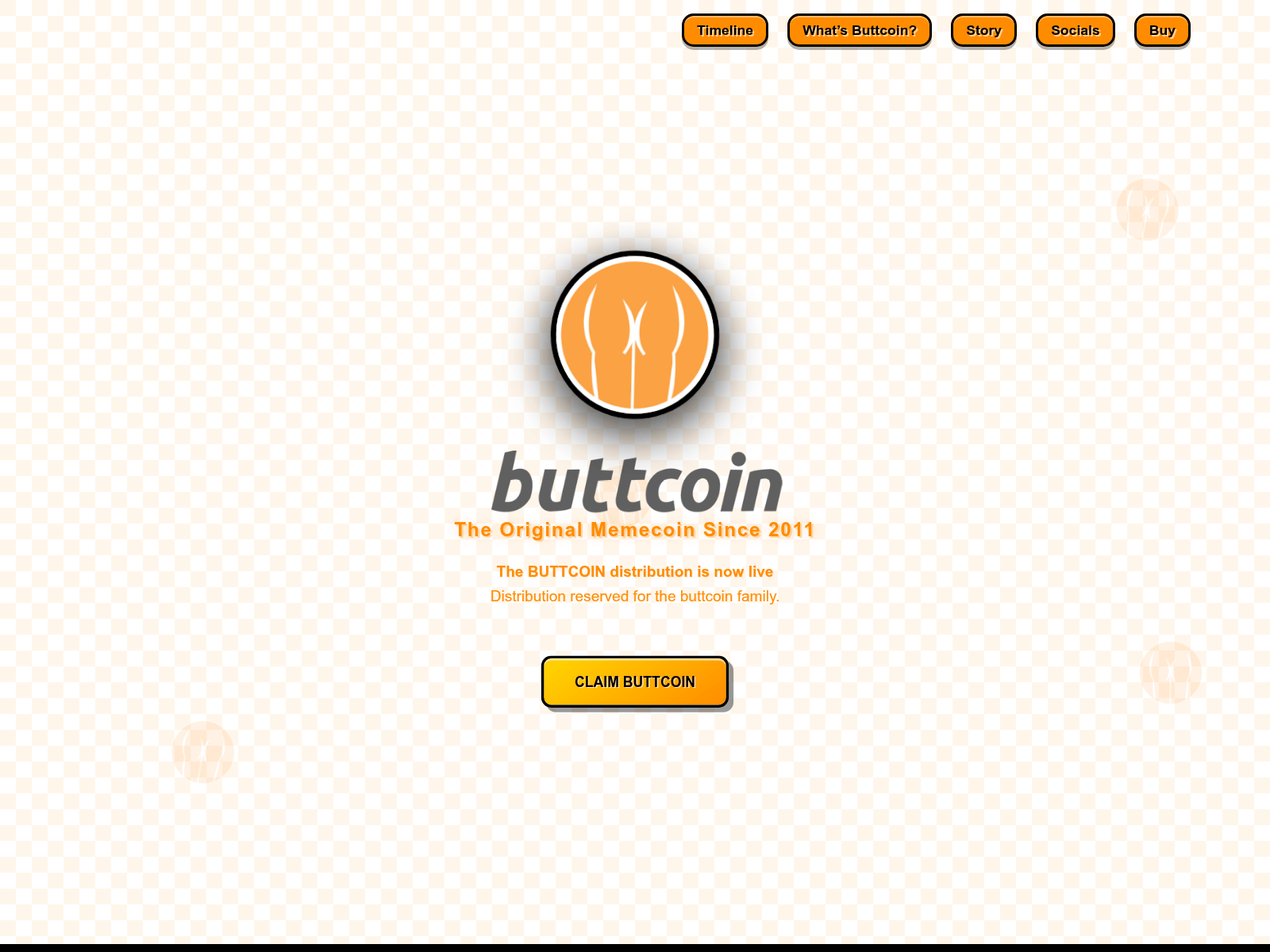 Screenshot of buttcoin-claims.pages.dev