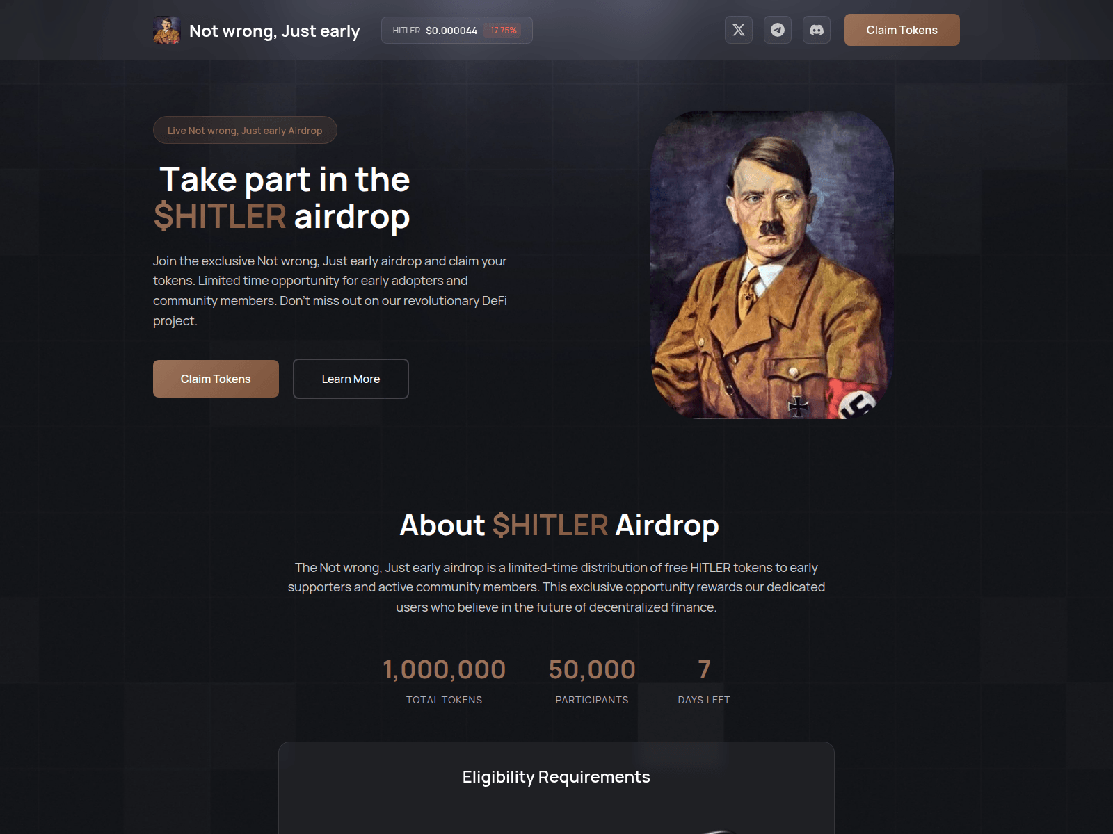 Screenshot of events-hitler.fun