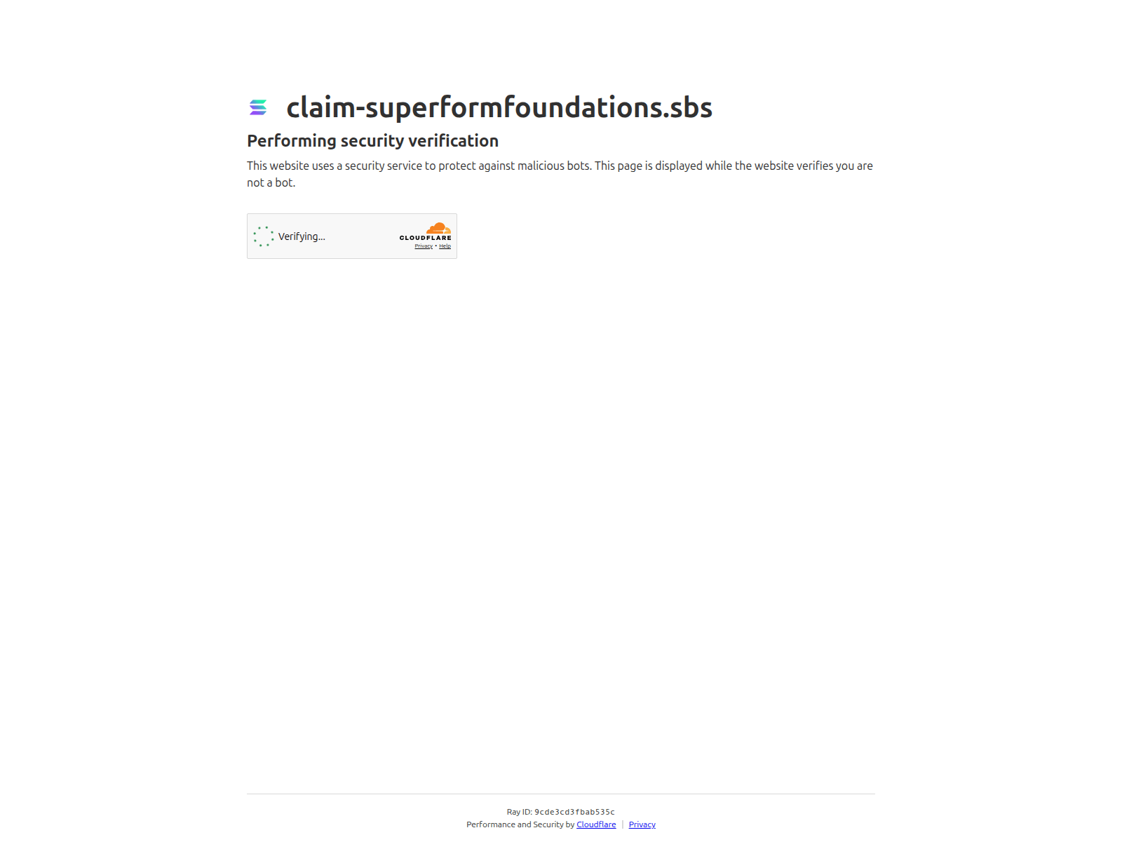 Screenshot of claim-superformfoundations.sbs