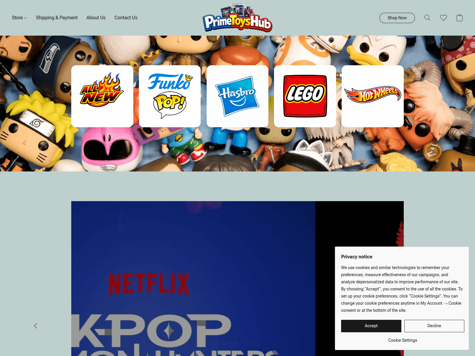 Screenshot of primetoyshub.com