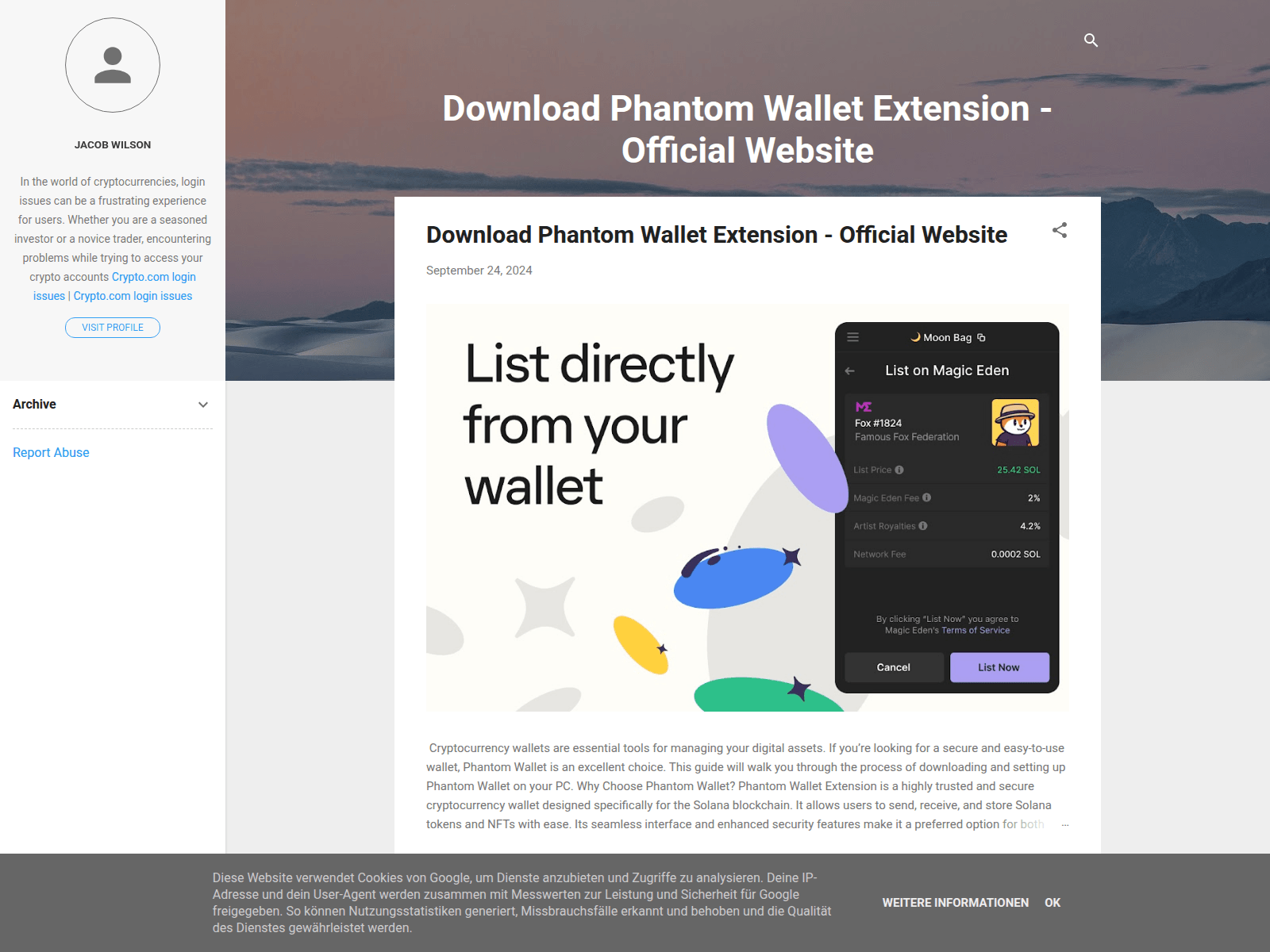 Screenshot of phantomeextensionn.blogspot.si