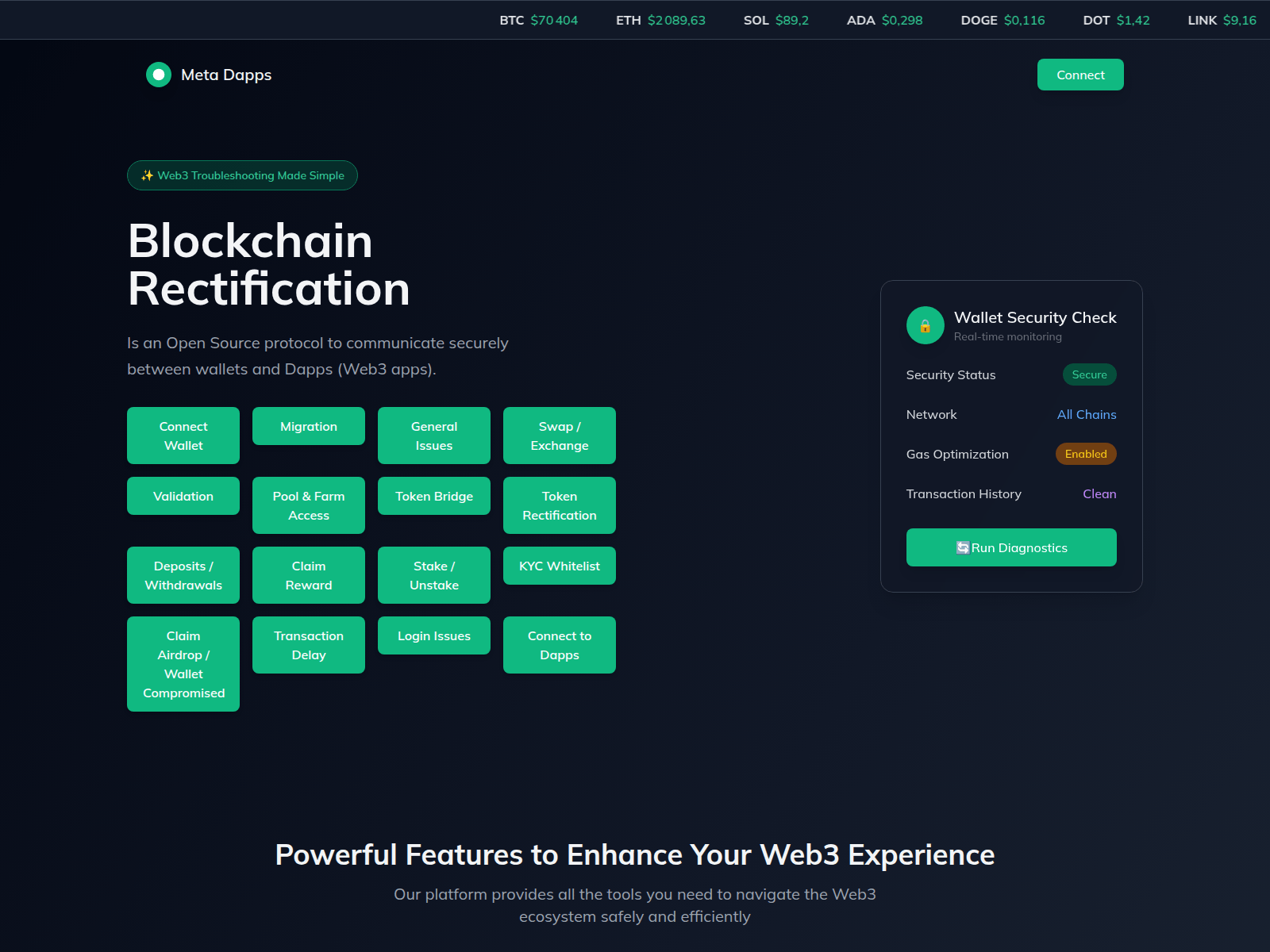 Screenshot of nodedfi.netlify.app