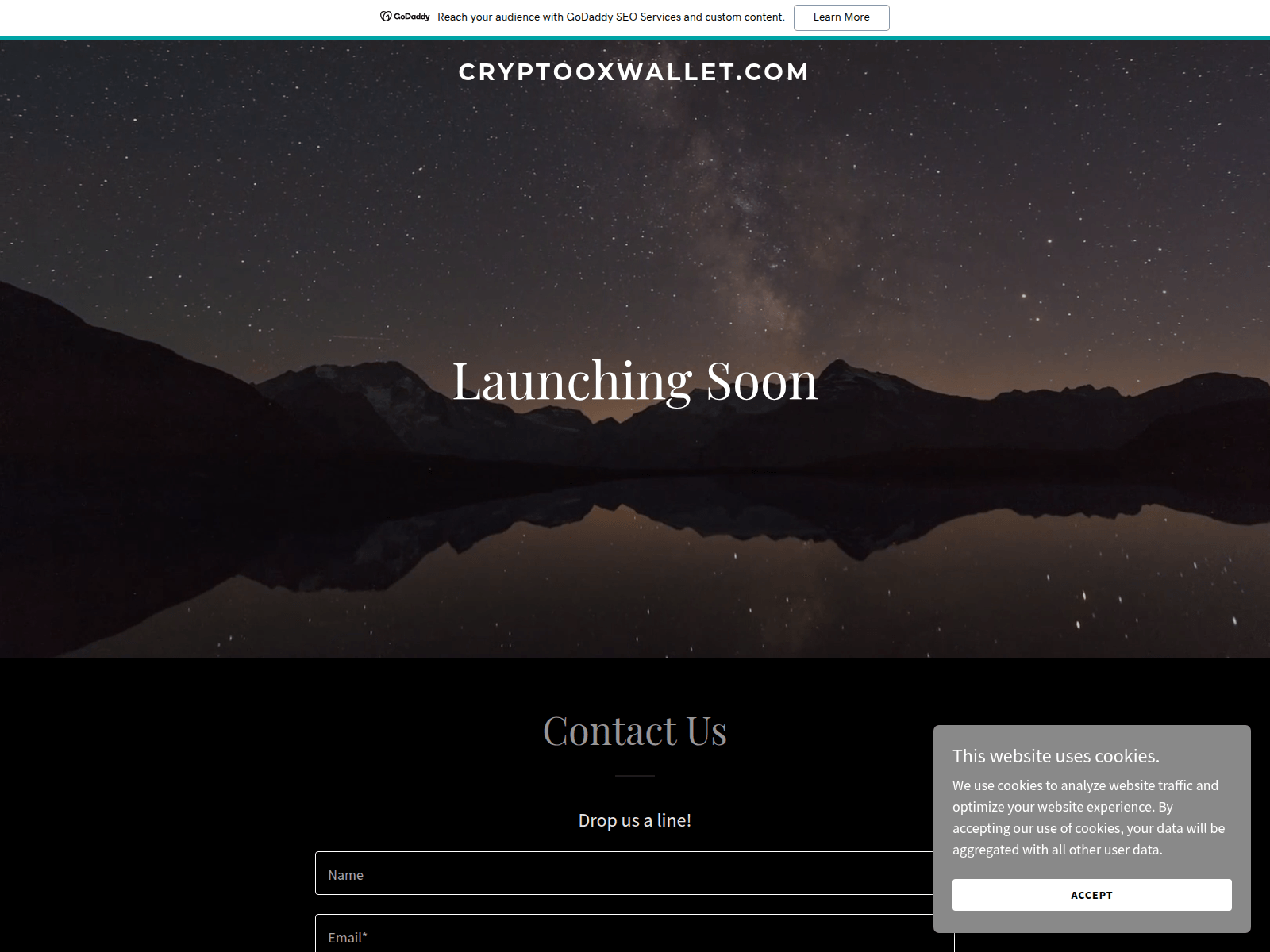 Screenshot of cryptooxwallet.com