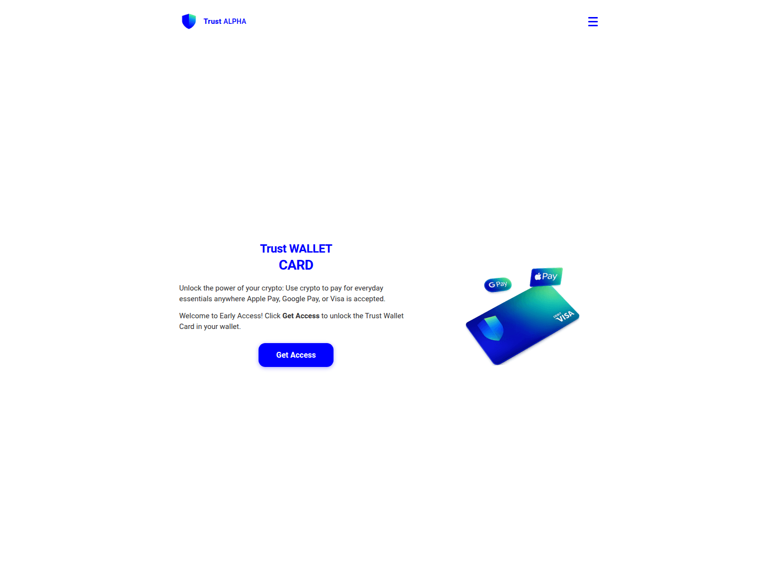 Screenshot of trustwalletcards.sale