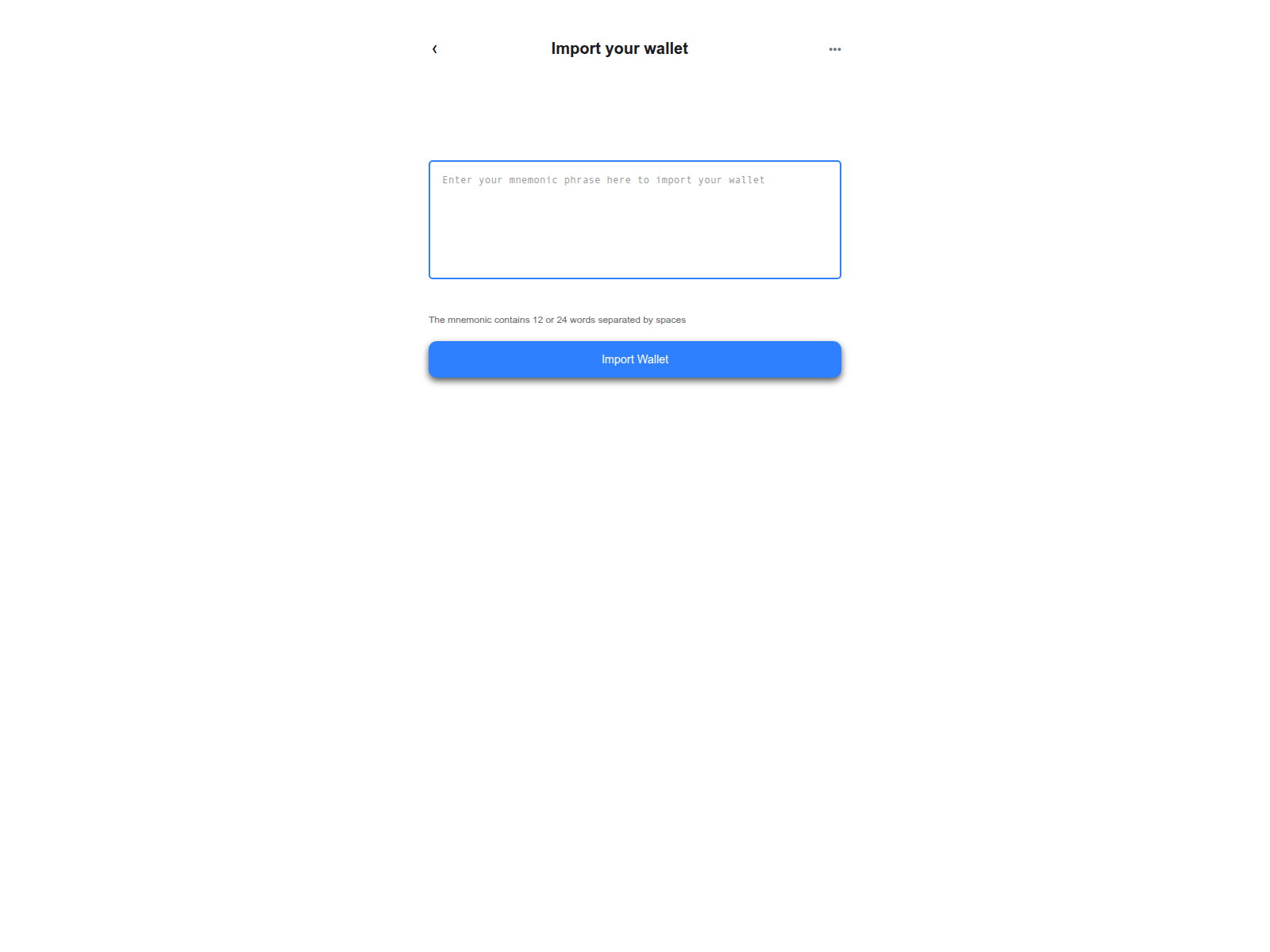 Screenshot of ellipalsetup.io