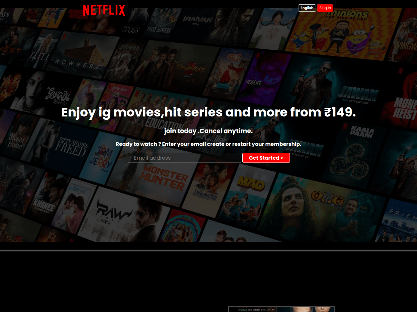 Screenshot of netflif-clon.netlify.app