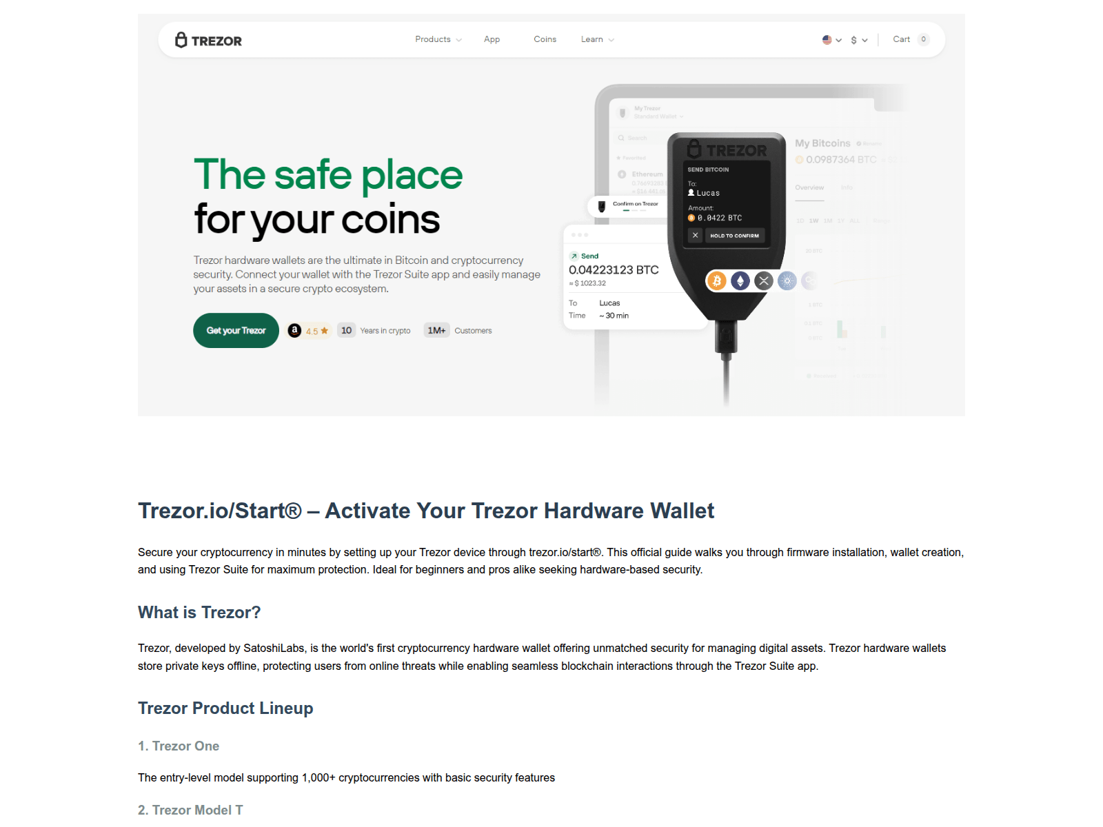 Screenshot of trezor-logun-help.netlify.app