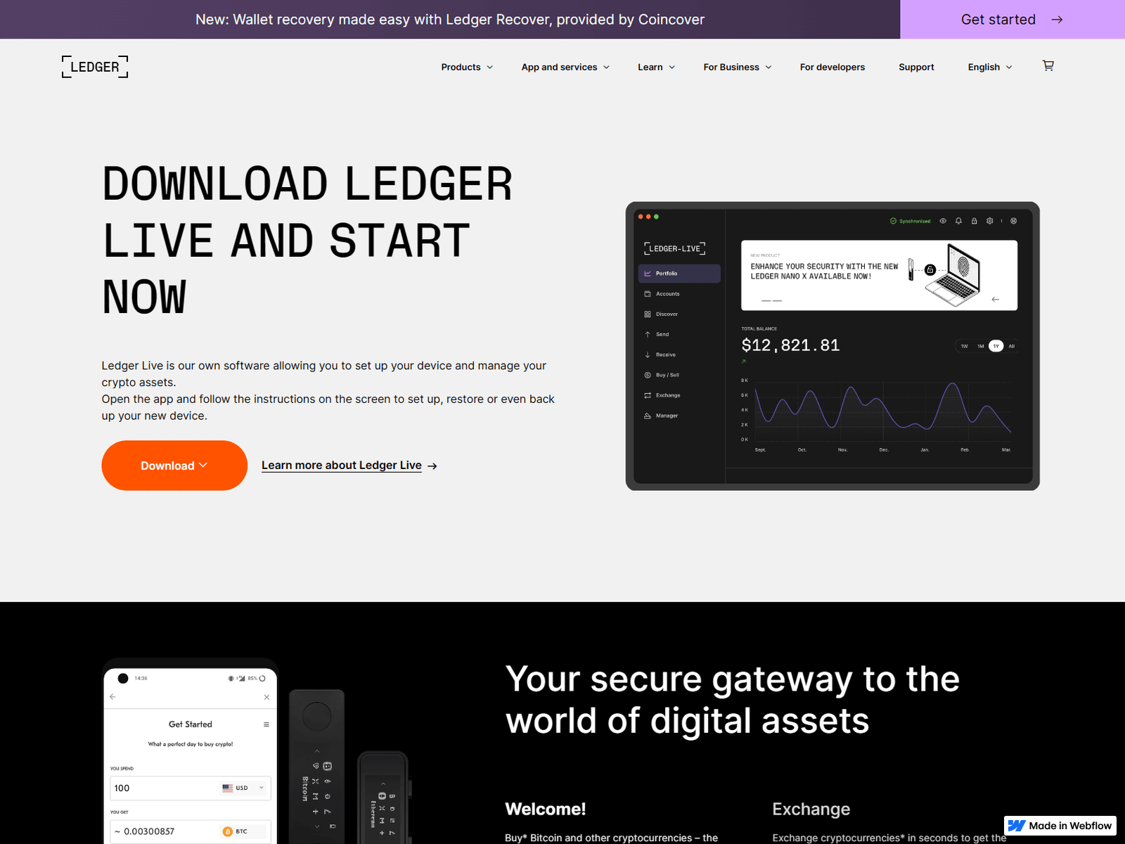 Screenshot of faq-start-ledger-io.webflow.io