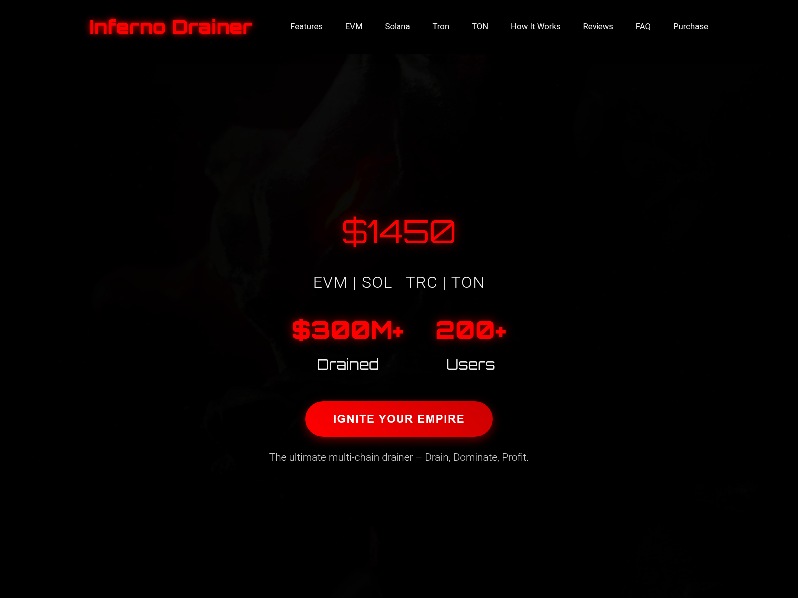 Screenshot of infernodrainer.ru