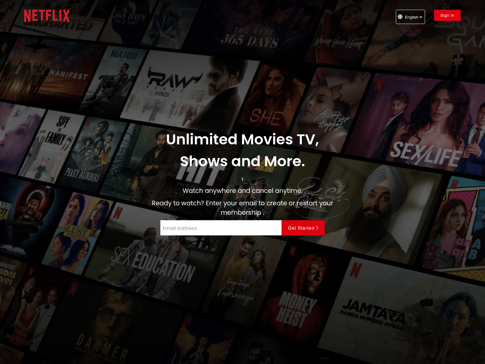 Screenshot of netflix-clone-red-seven.vercel.app