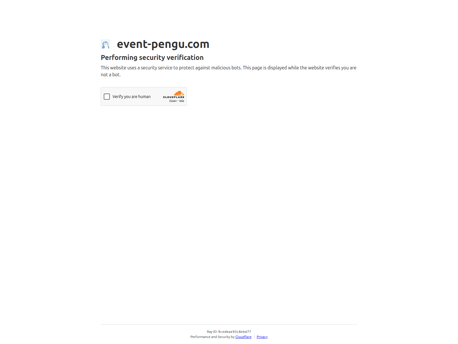 Screenshot of event-pengu.com