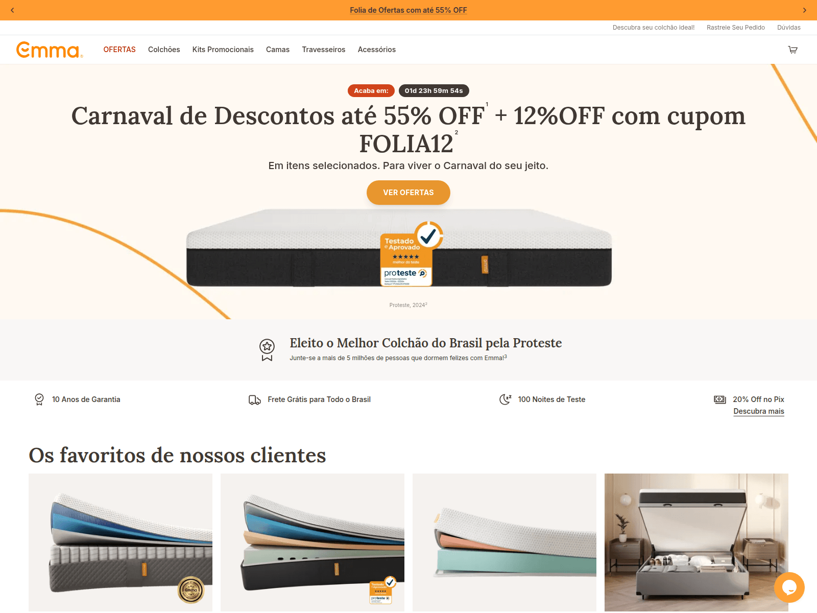 Screenshot of wwwcolchoesemmabrasil.com