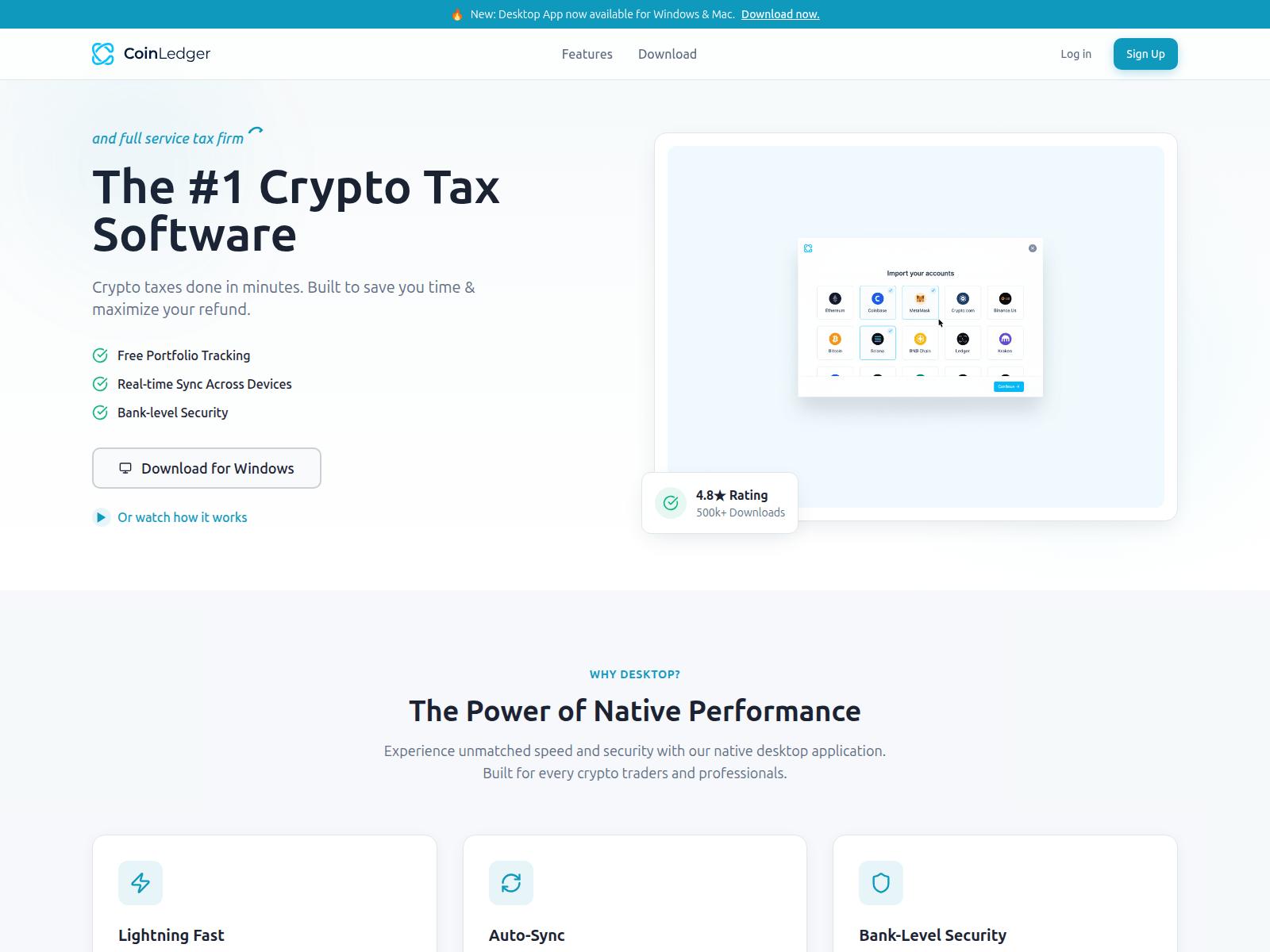 Screenshot of coinledgerdesktop.pro