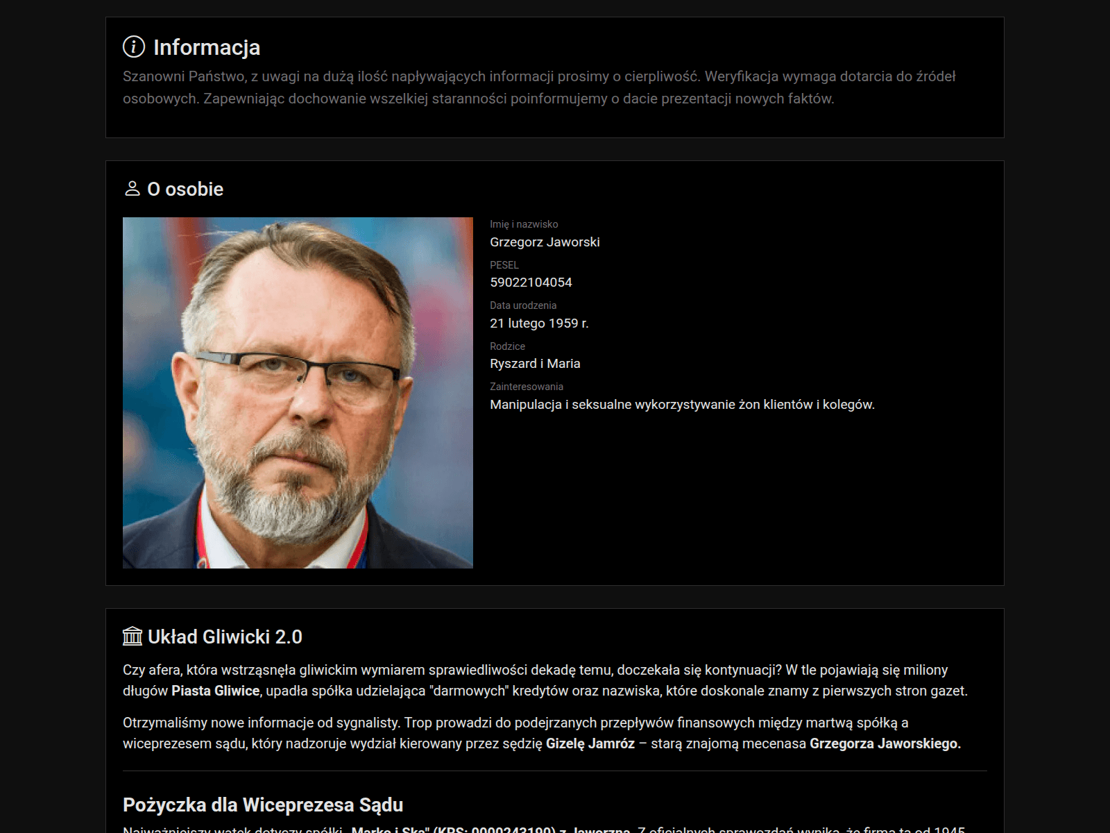 Screenshot of grzegorz-jaworski.info