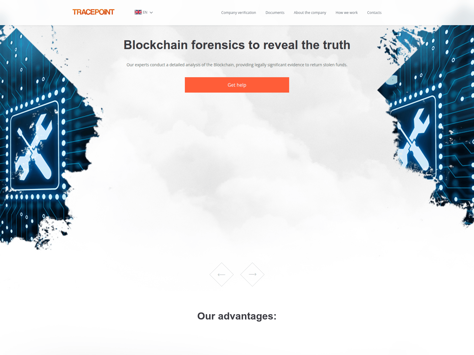 Screenshot of trace-point.org