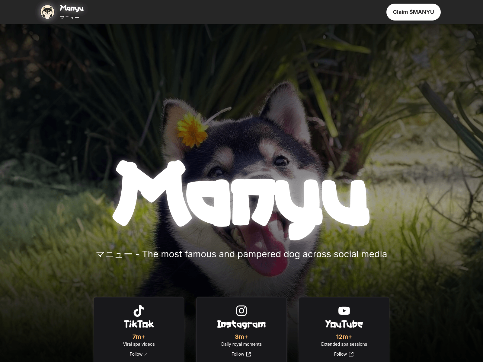 Screenshot of manyu-shiba.live