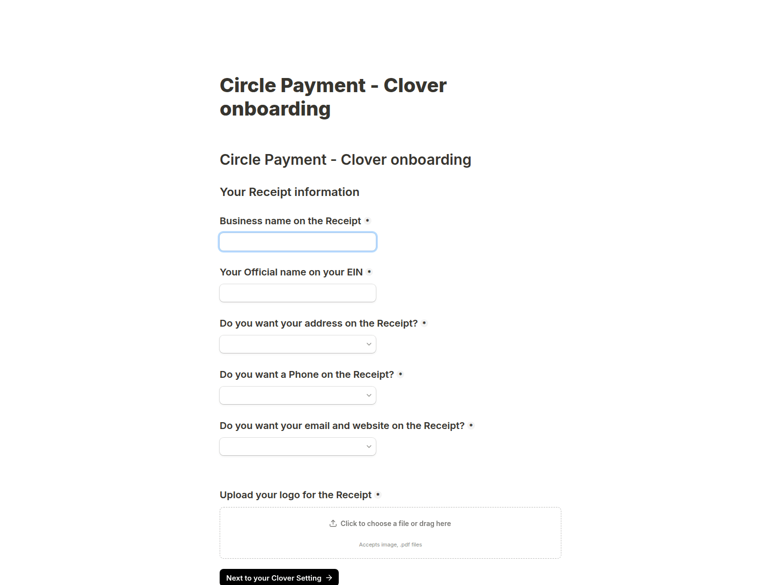 Screenshot of clover.circleisv.com