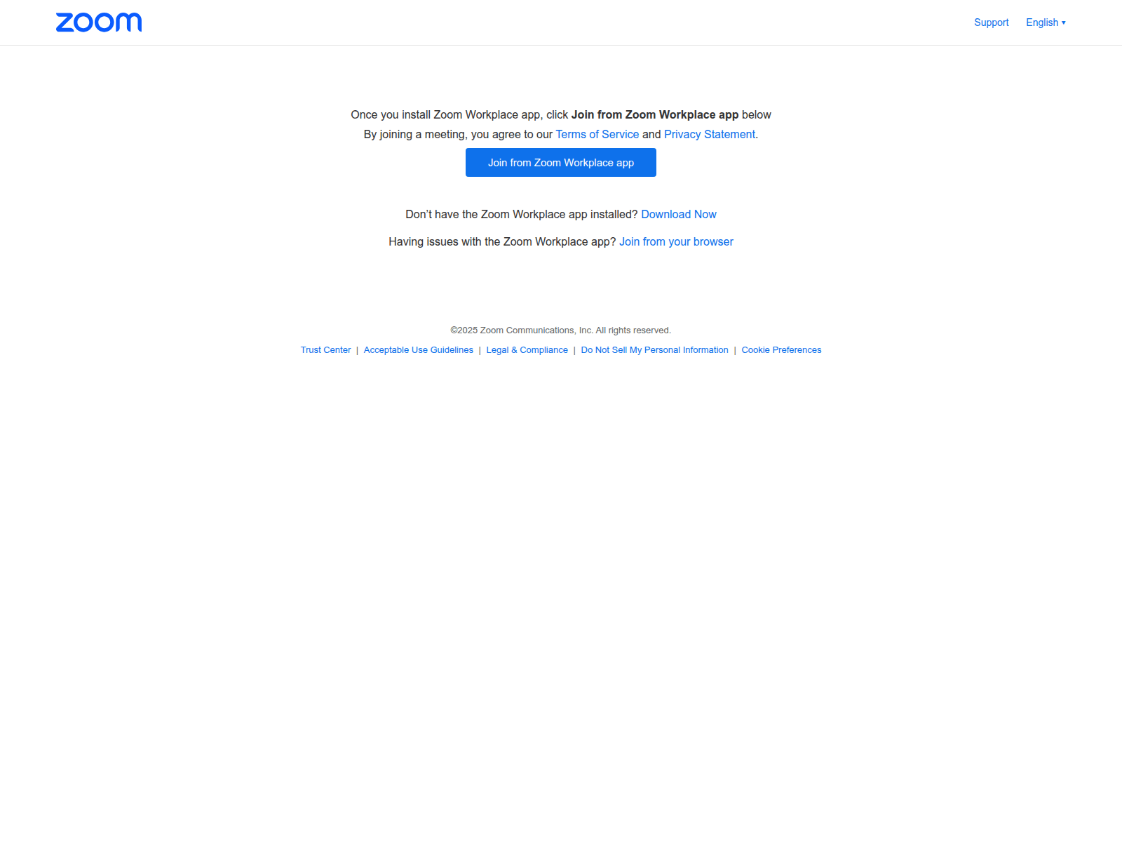Screenshot of zoom-work-app.io