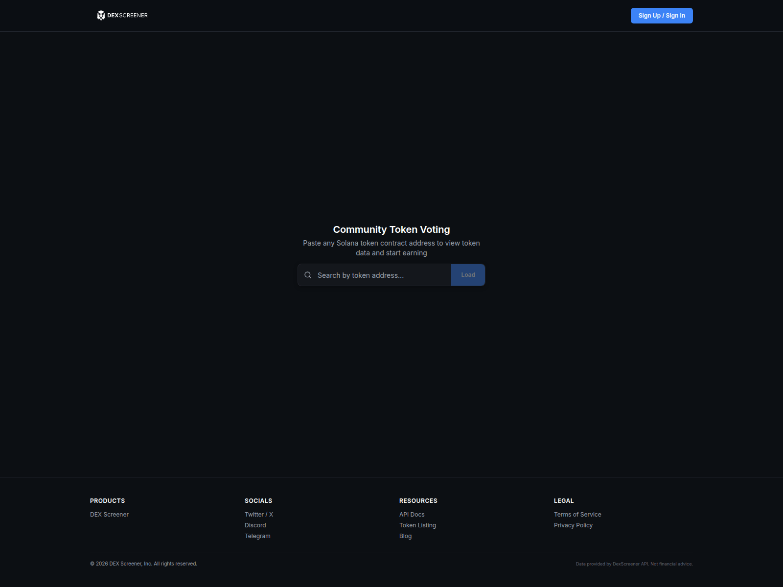 Screenshot of dexscreener-vote.fun