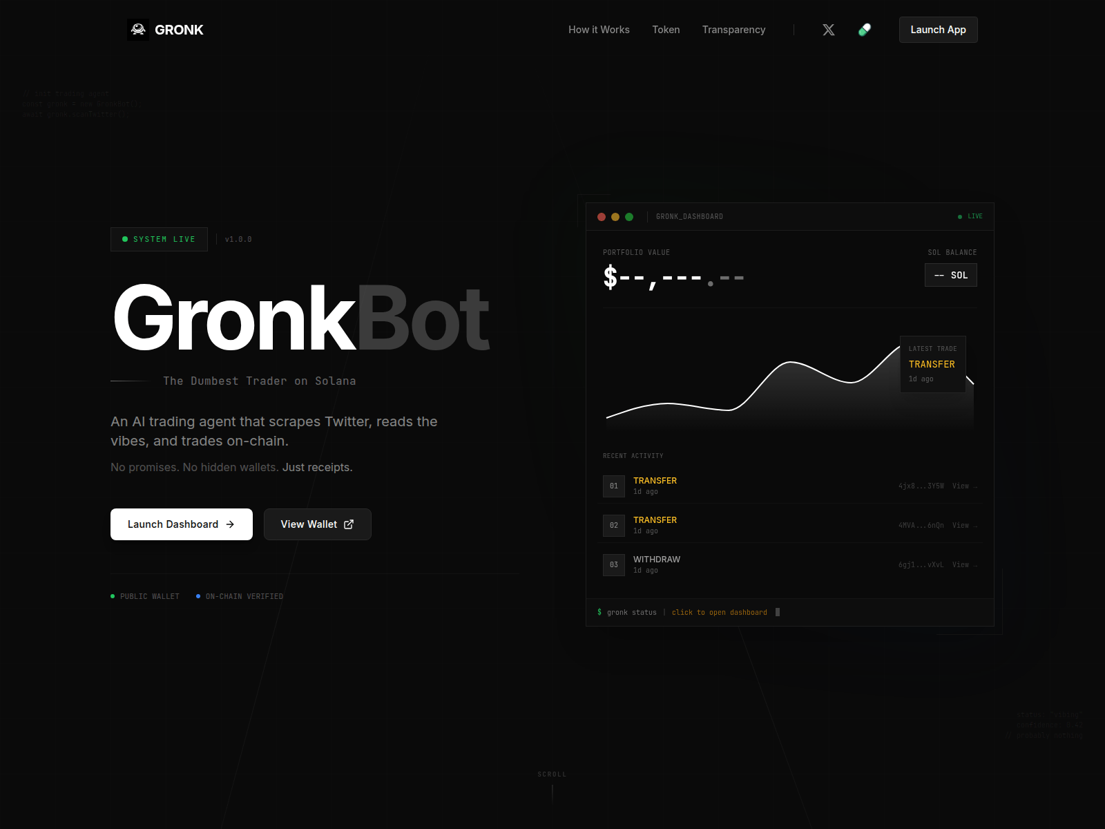 Screenshot of gronk.bot