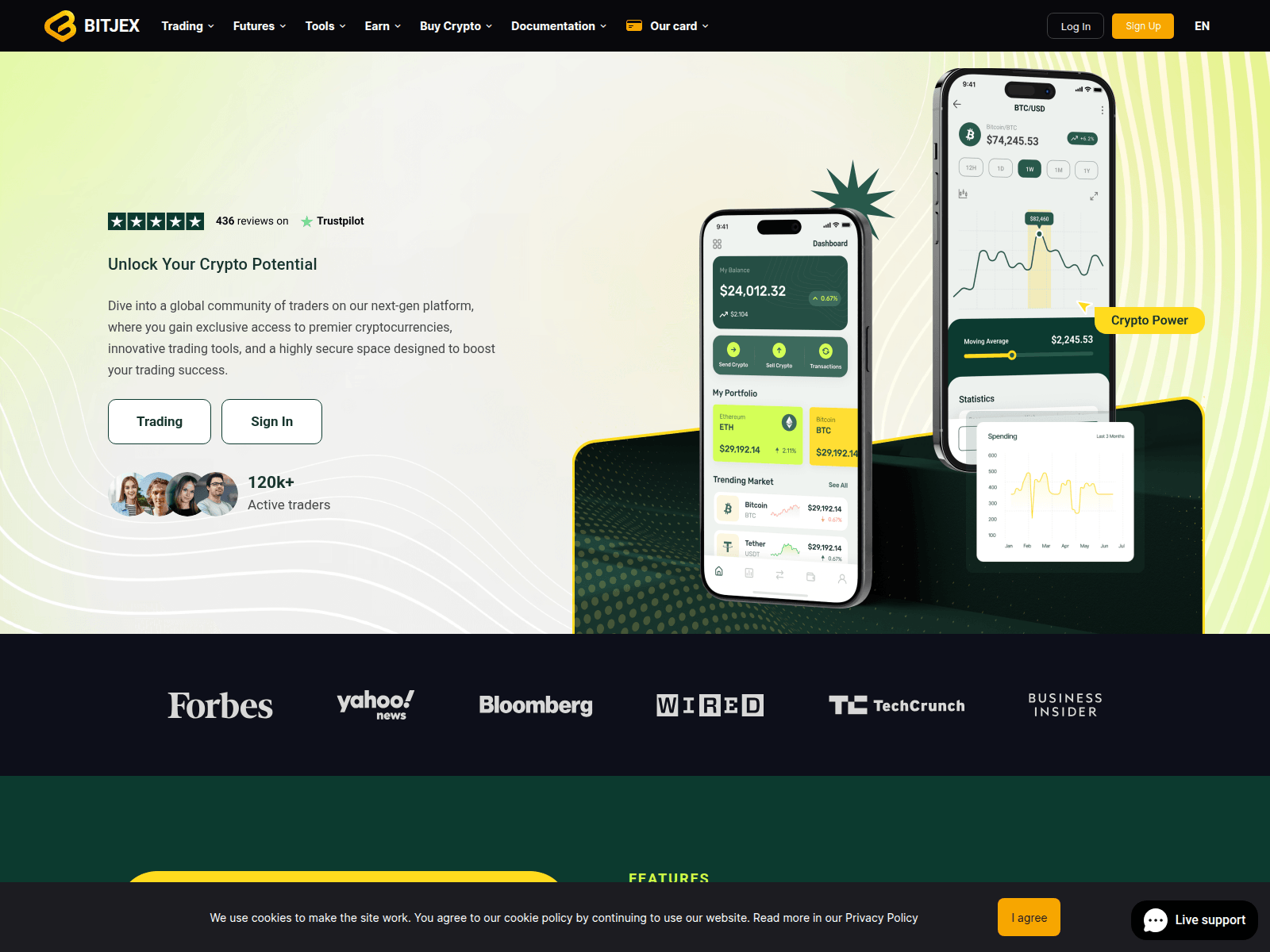 Screenshot of bitjex.net