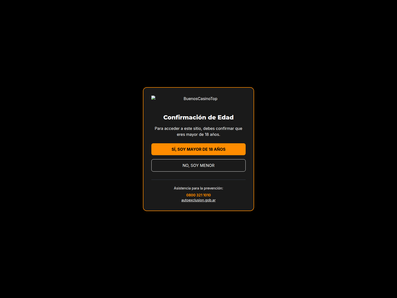 Screenshot of buenoscasinotop.com