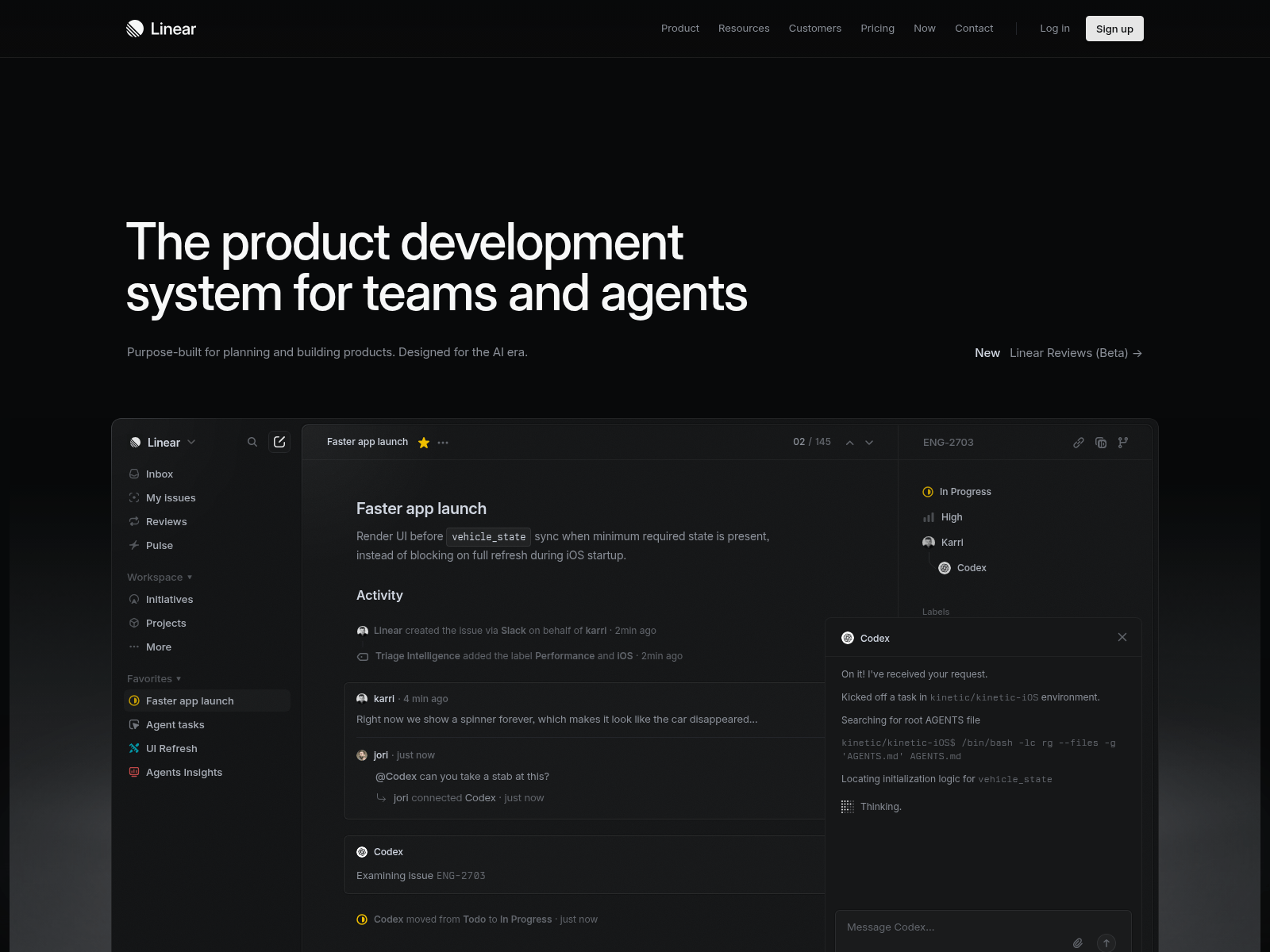 Screenshot of atlinear.com