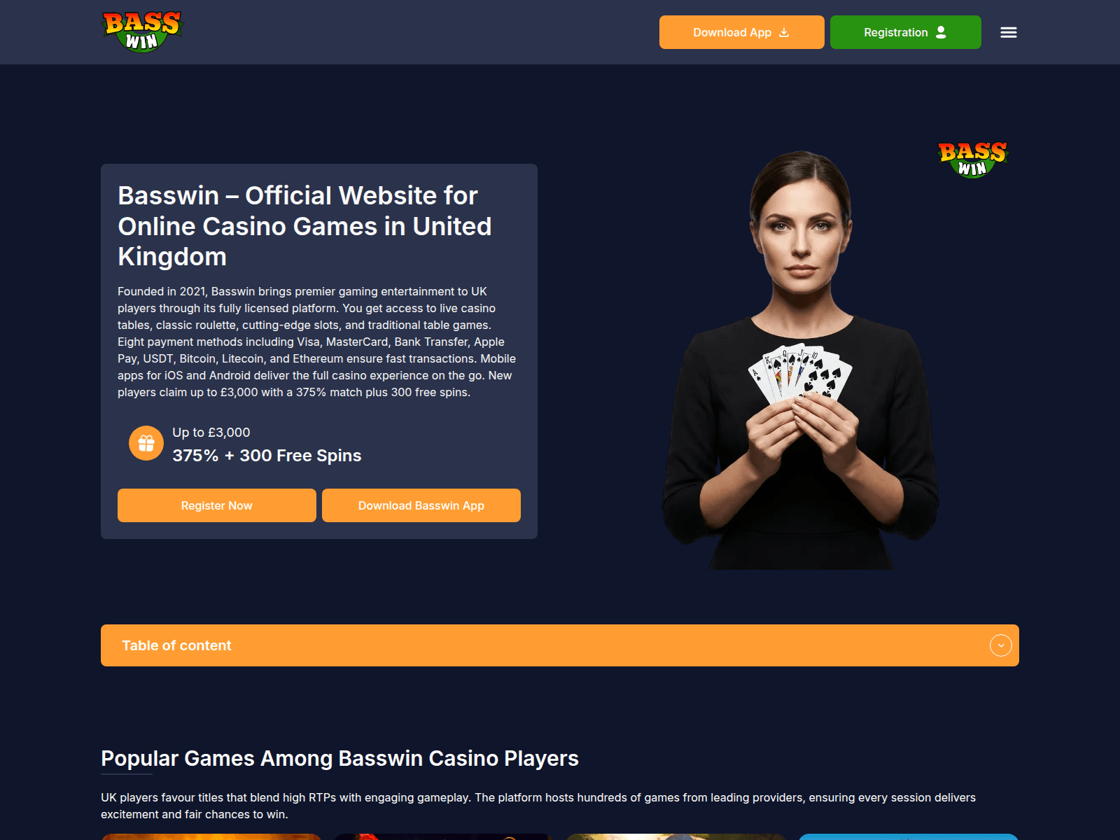 Screenshot of baswin-uk.com