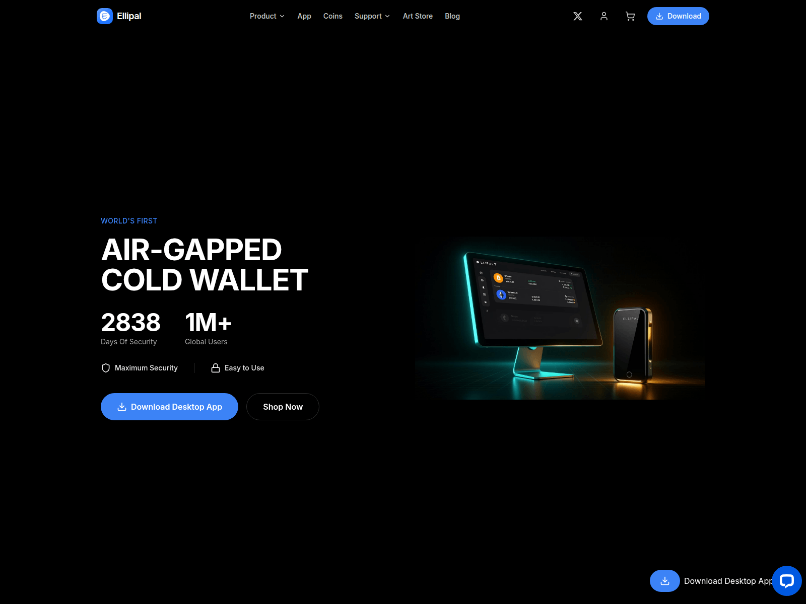 Screenshot of ellipaldesktopapp.com