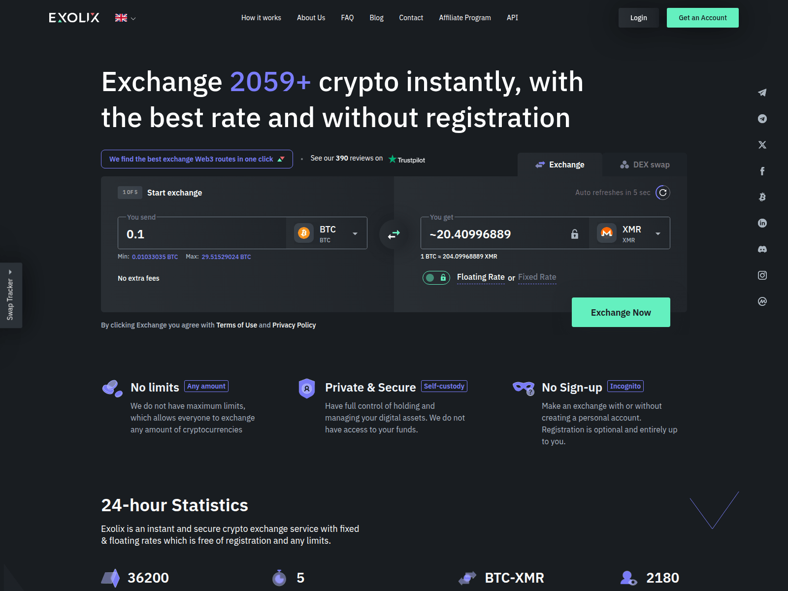 Screenshot of exoliz.com