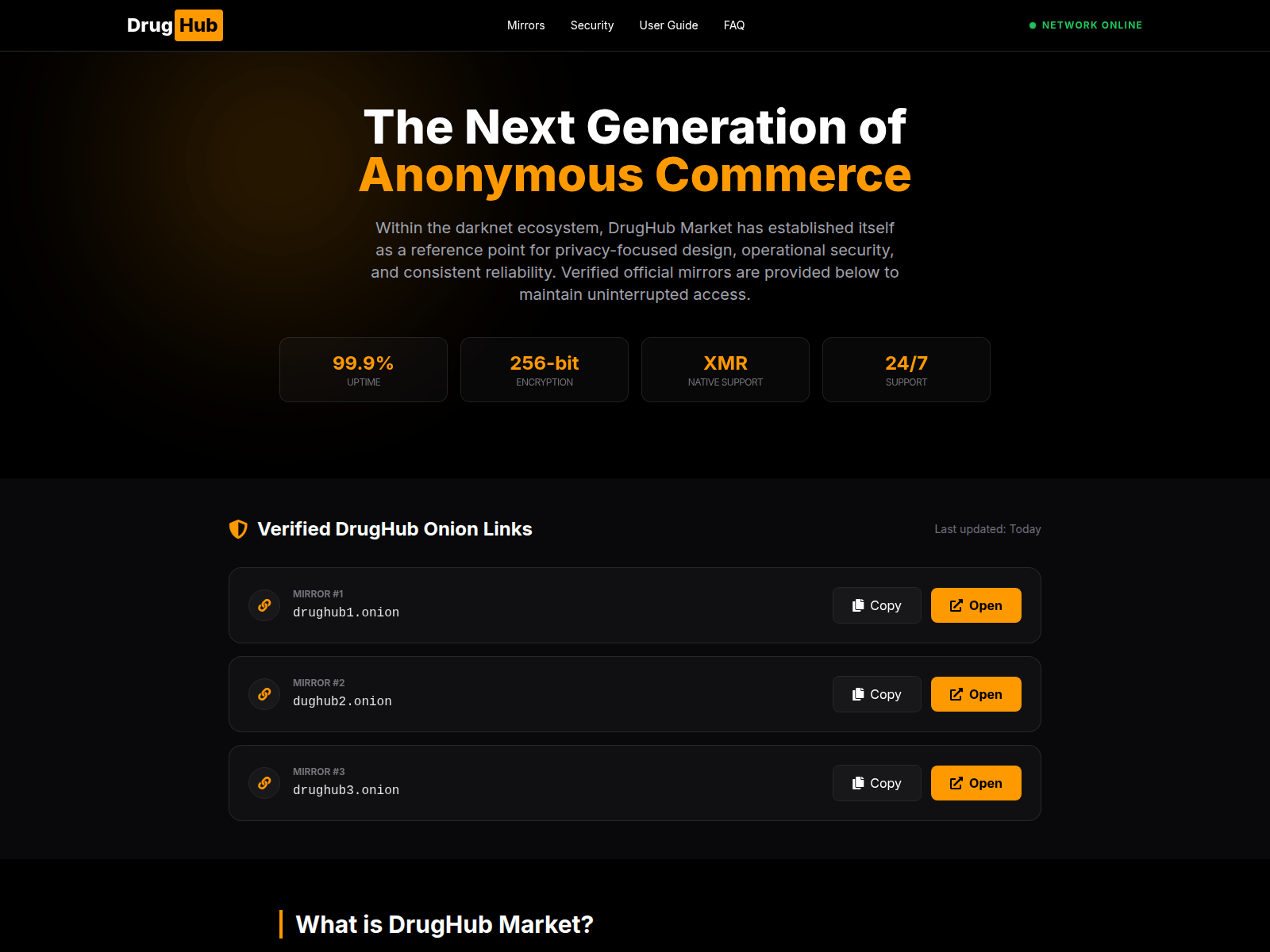 Screenshot of drug-hub.ltd