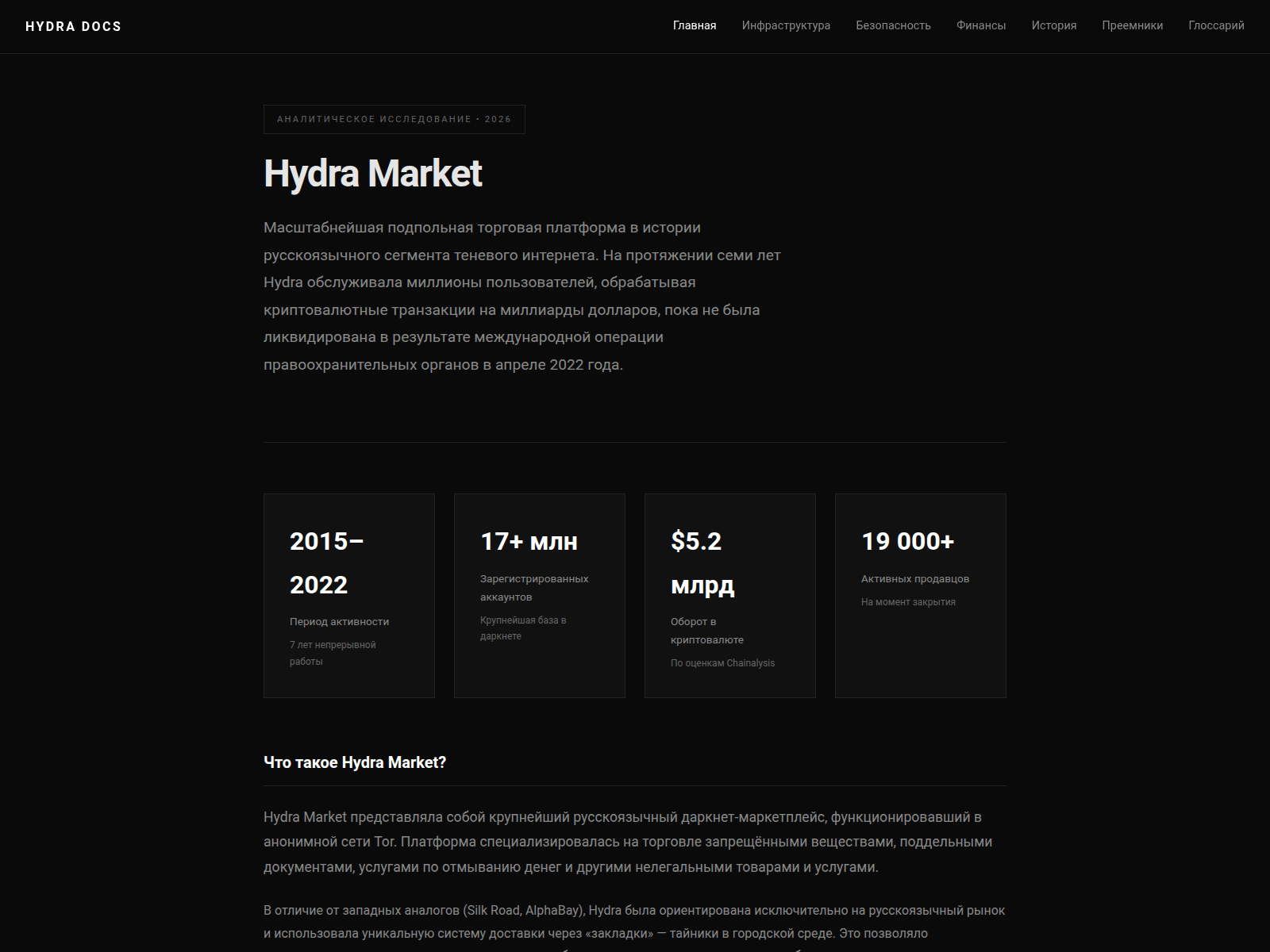Screenshot of hydra-docs.com