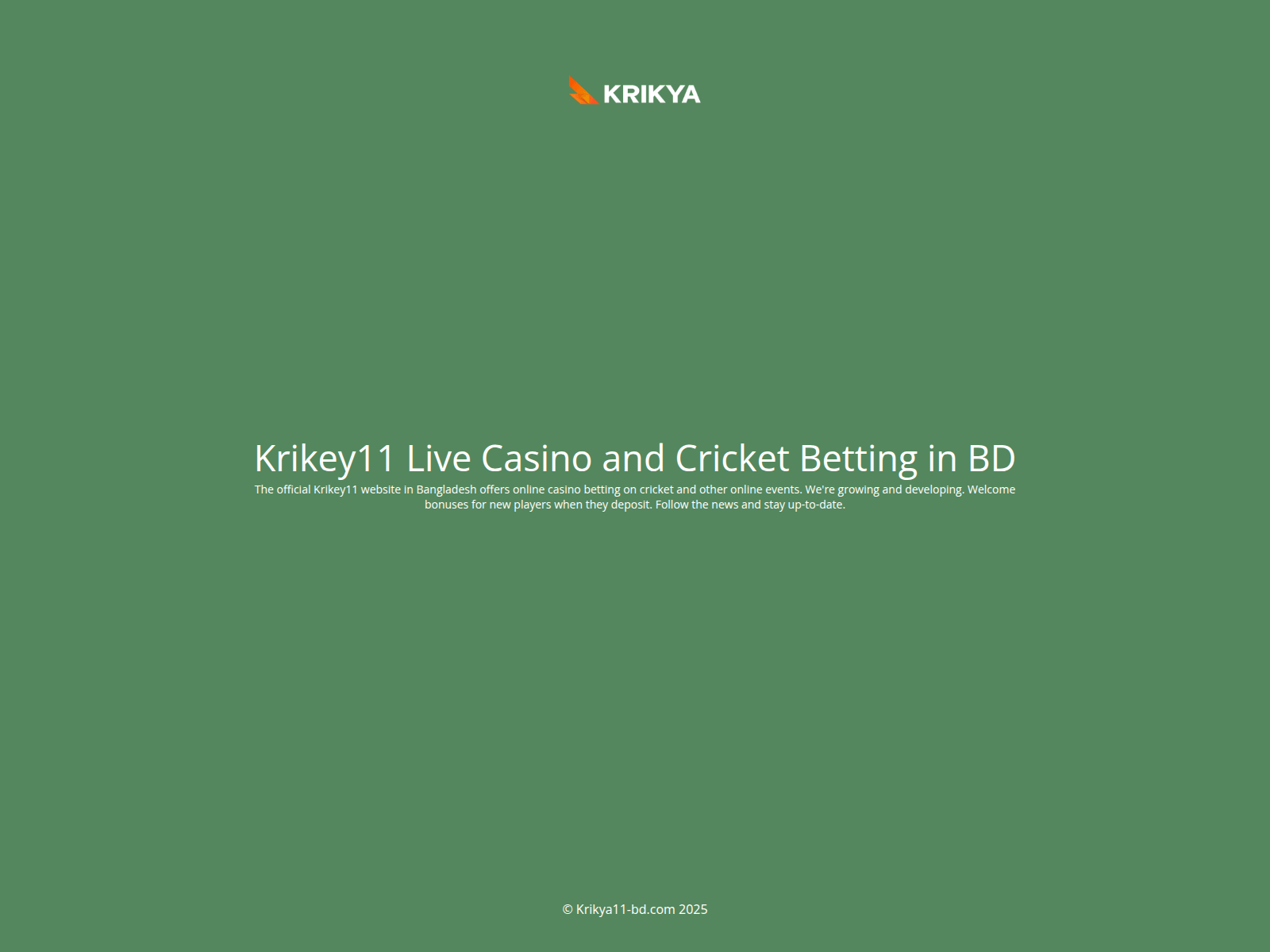 Screenshot of krikya11-bd.com