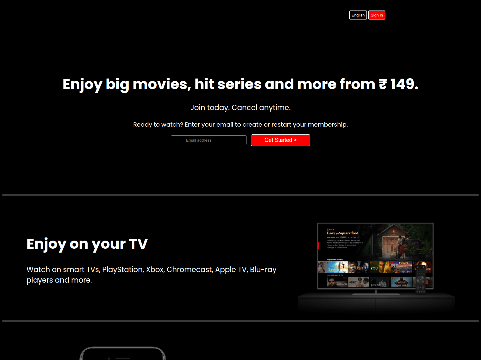 Screenshot of netfliixappclone.netlify.app