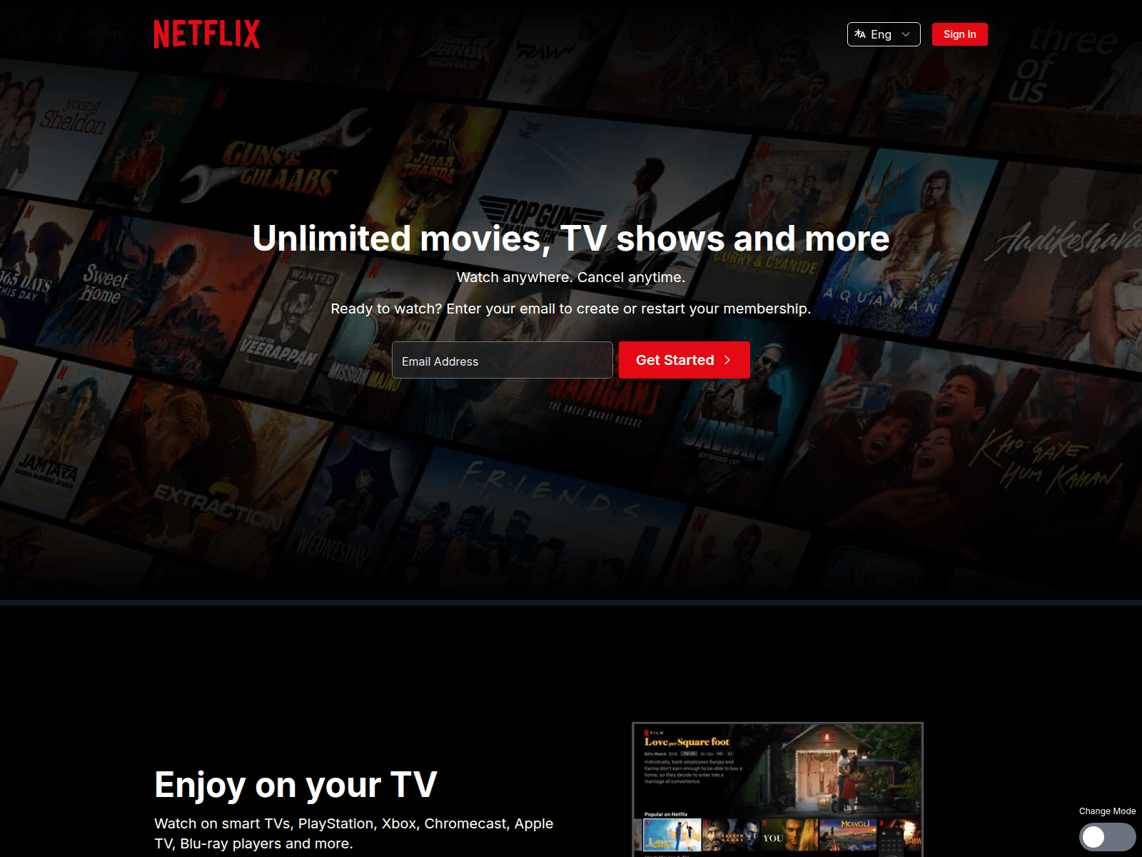 Screenshot of netflixbyharsh.vercel.app