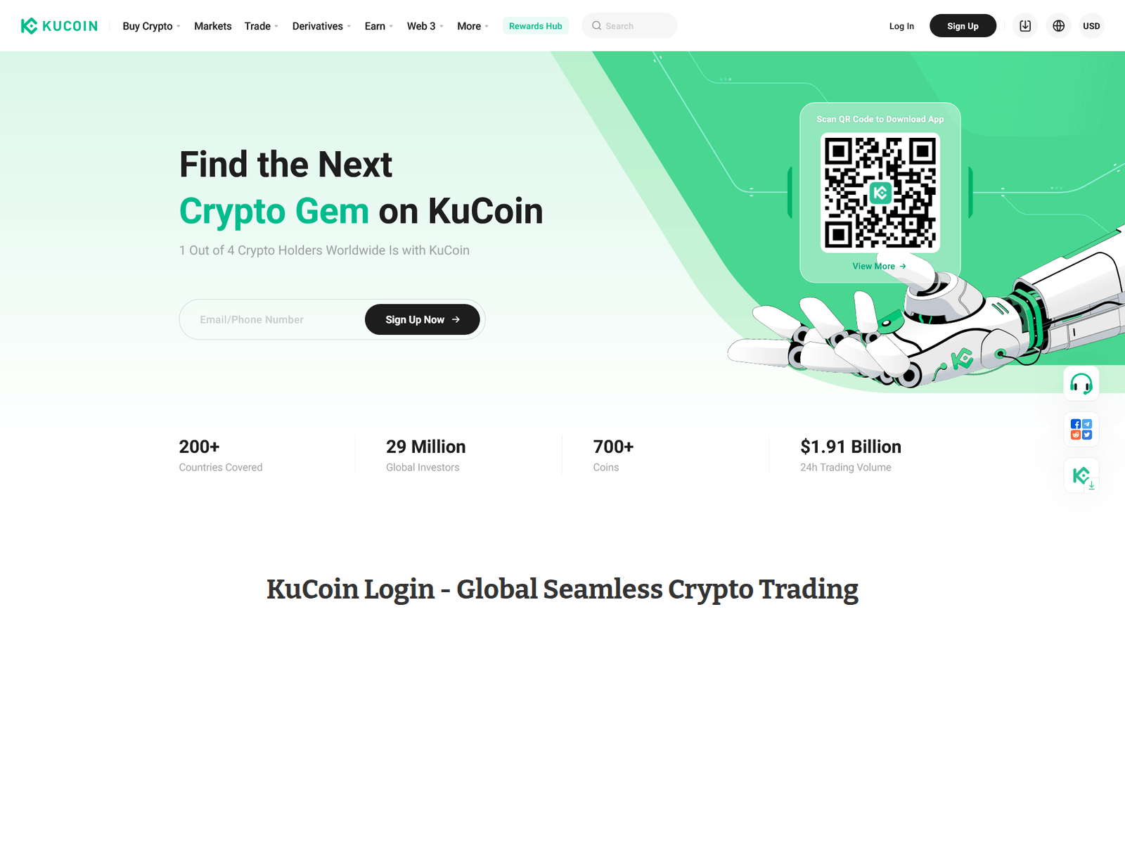 Screenshot of kucoinlogin-web.webflow.io