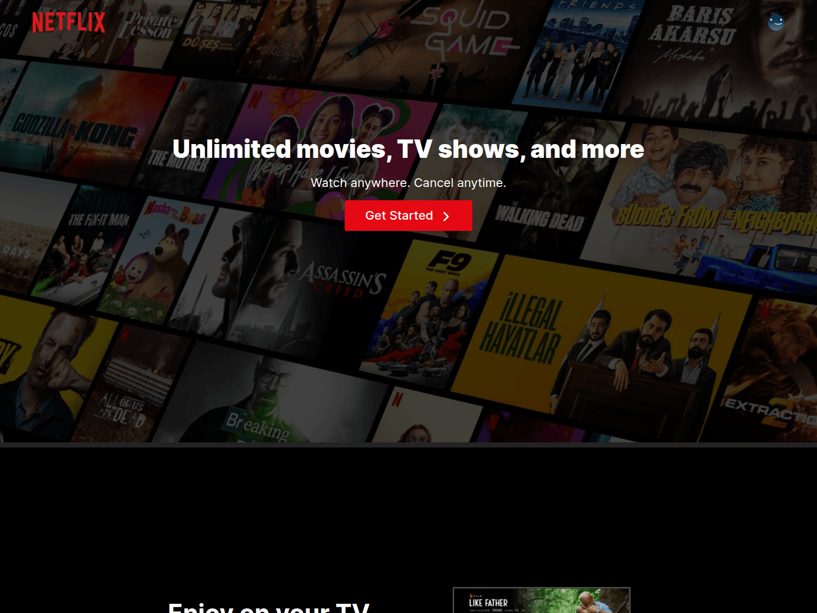 Screenshot of netflix-nextjs-zlhshn.vercel.app