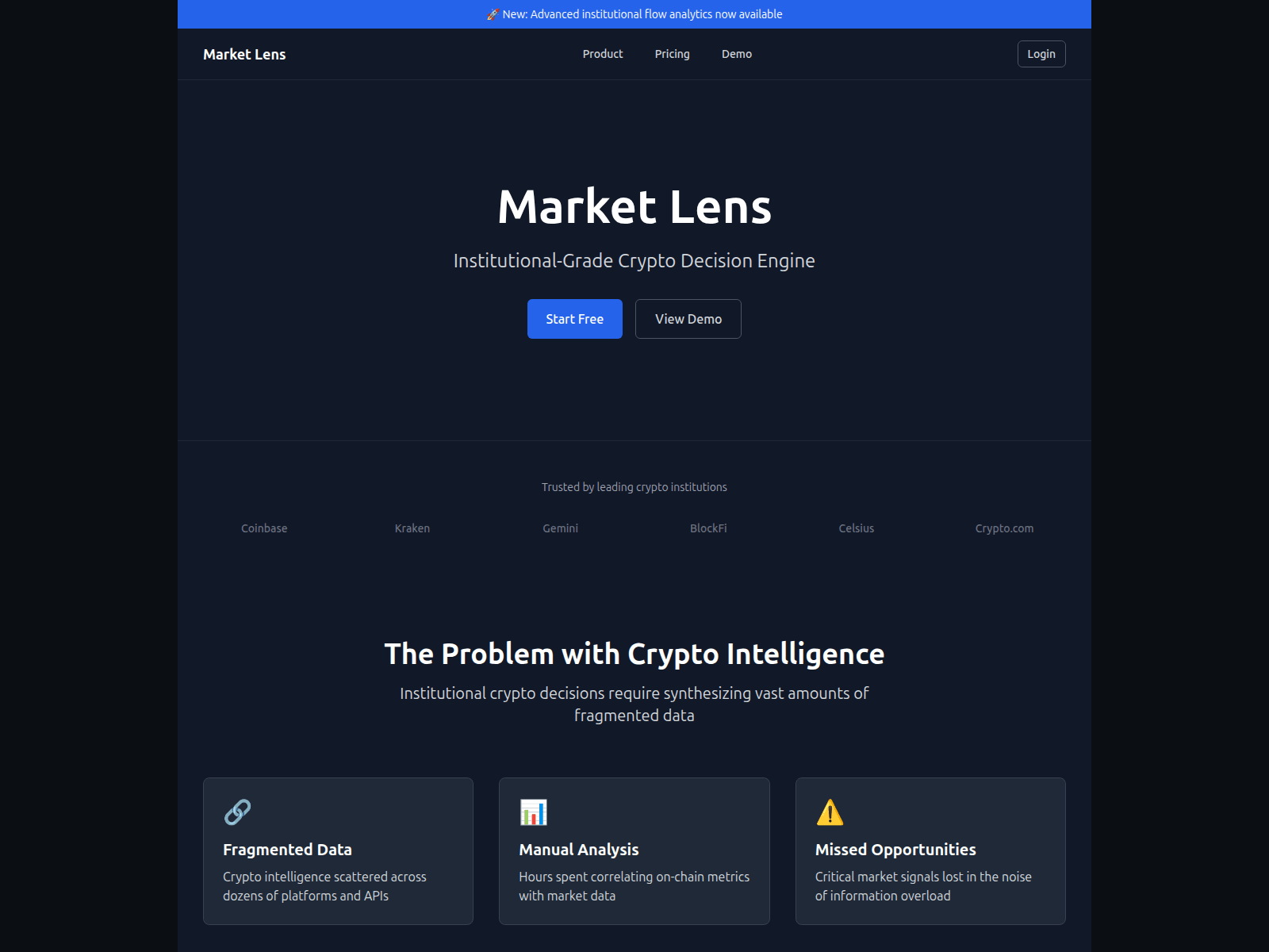 Screenshot of mlens.ai