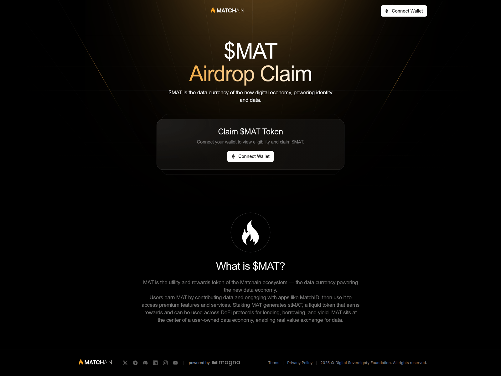 Screenshot of matchainclaim.com