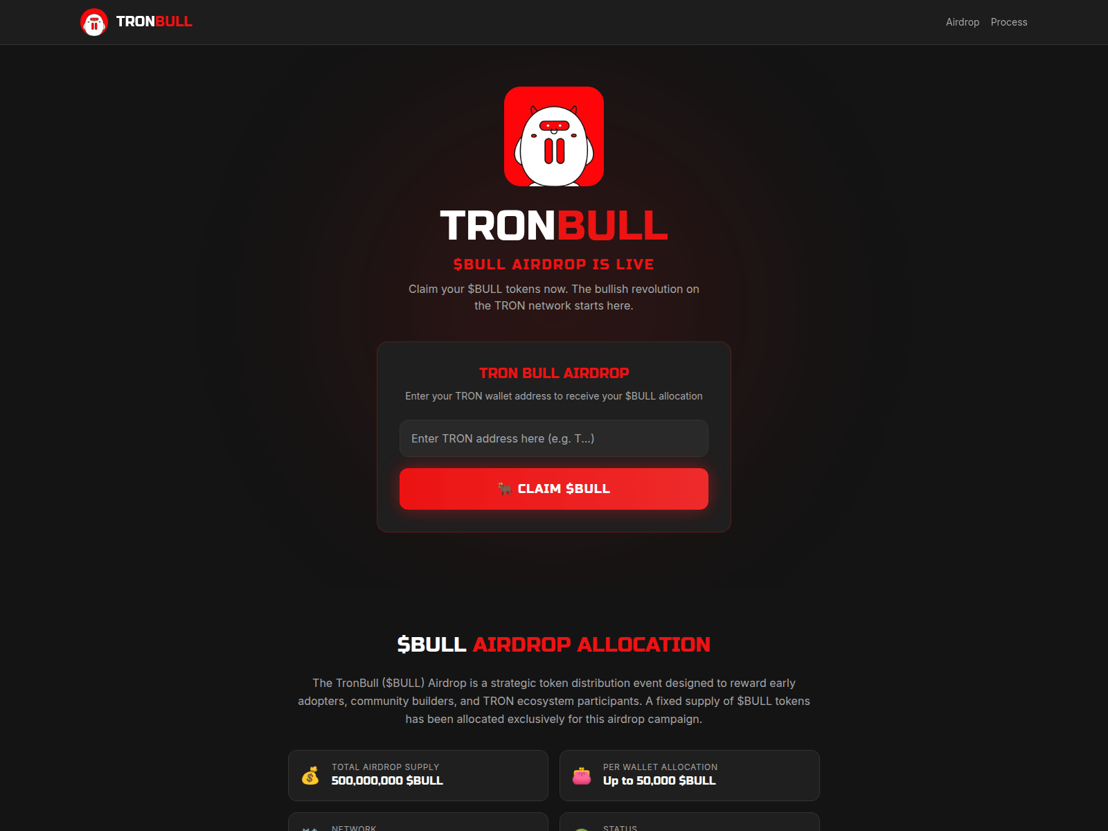 Screenshot of tronbull.info
