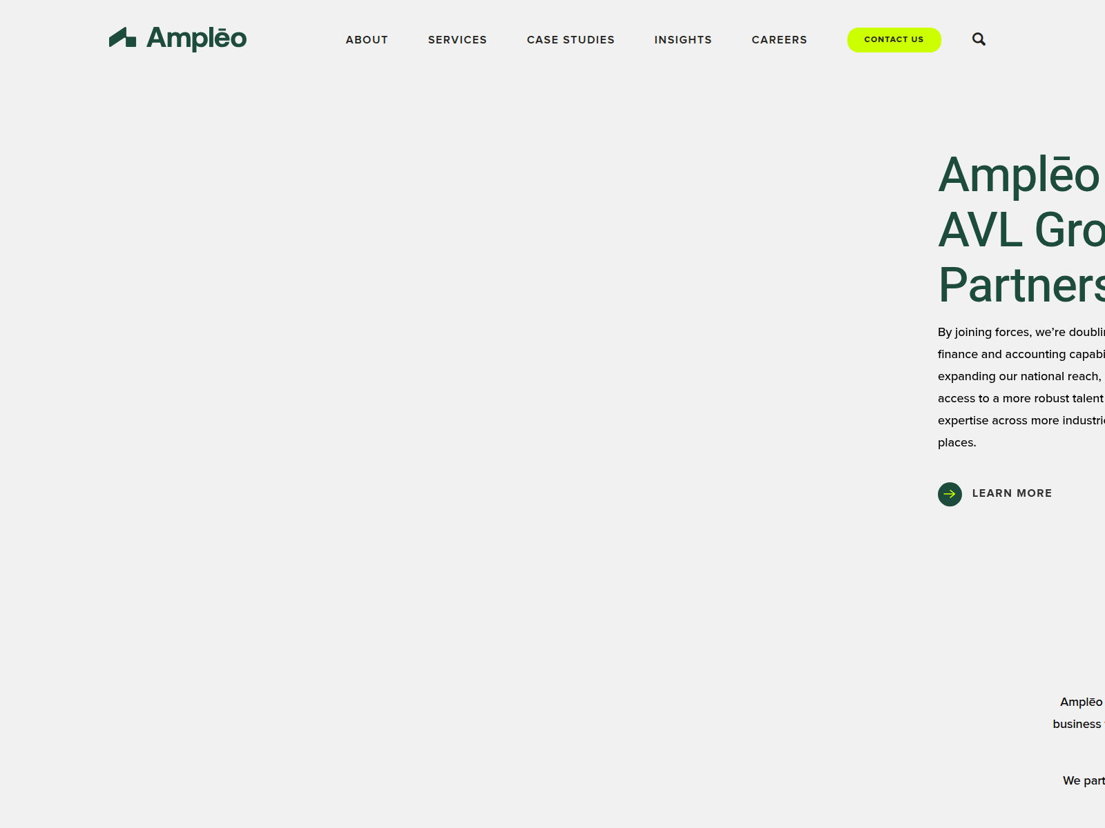 Screenshot of ampleo.com