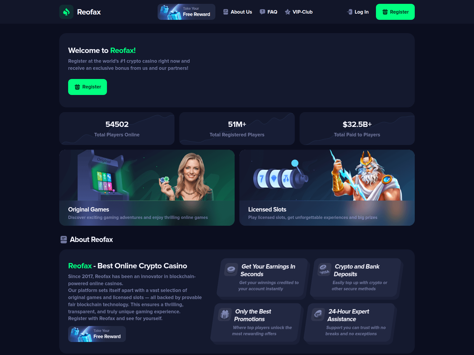 Screenshot of reofax.com