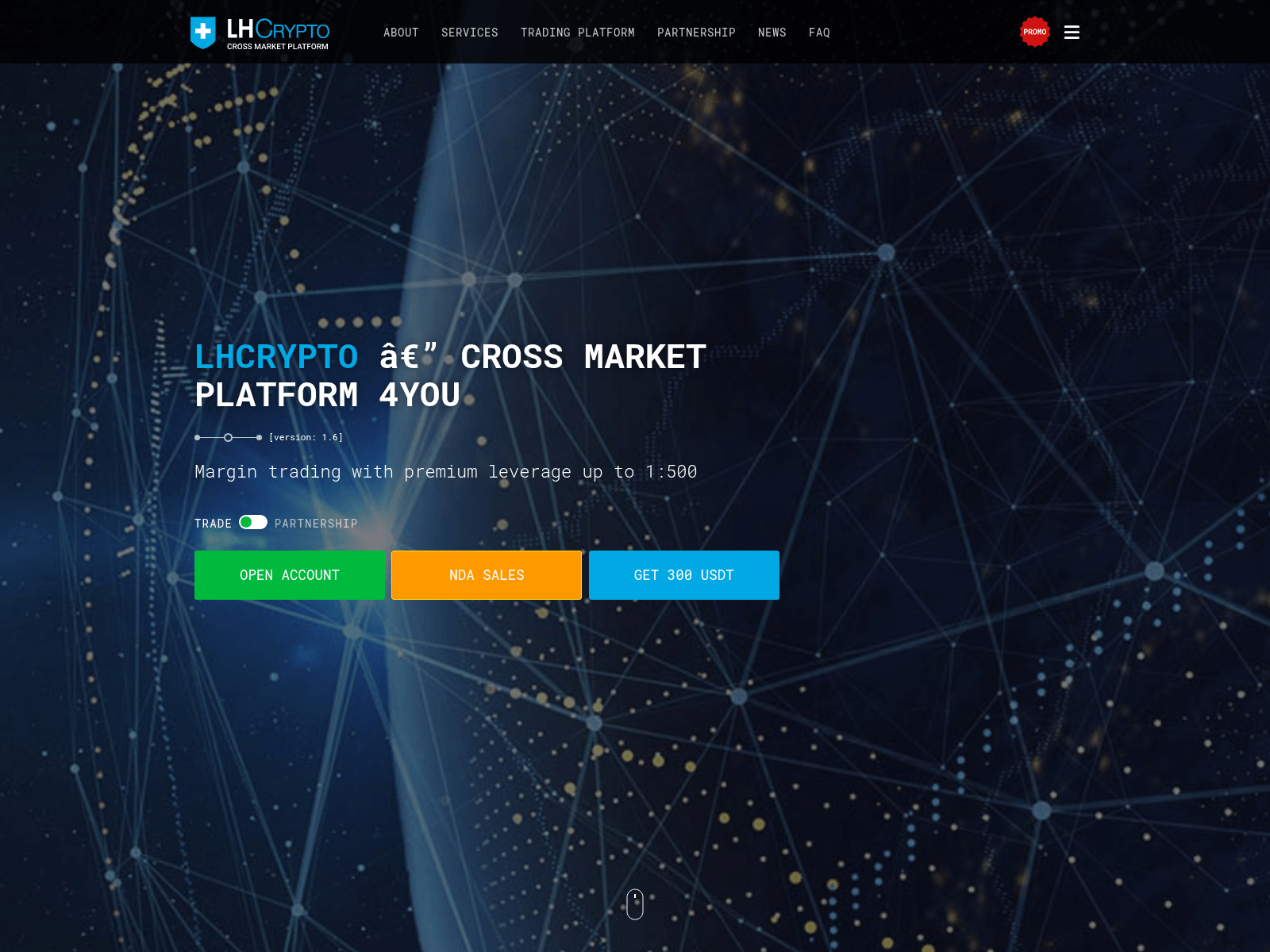 Screenshot of lh-crypto.com