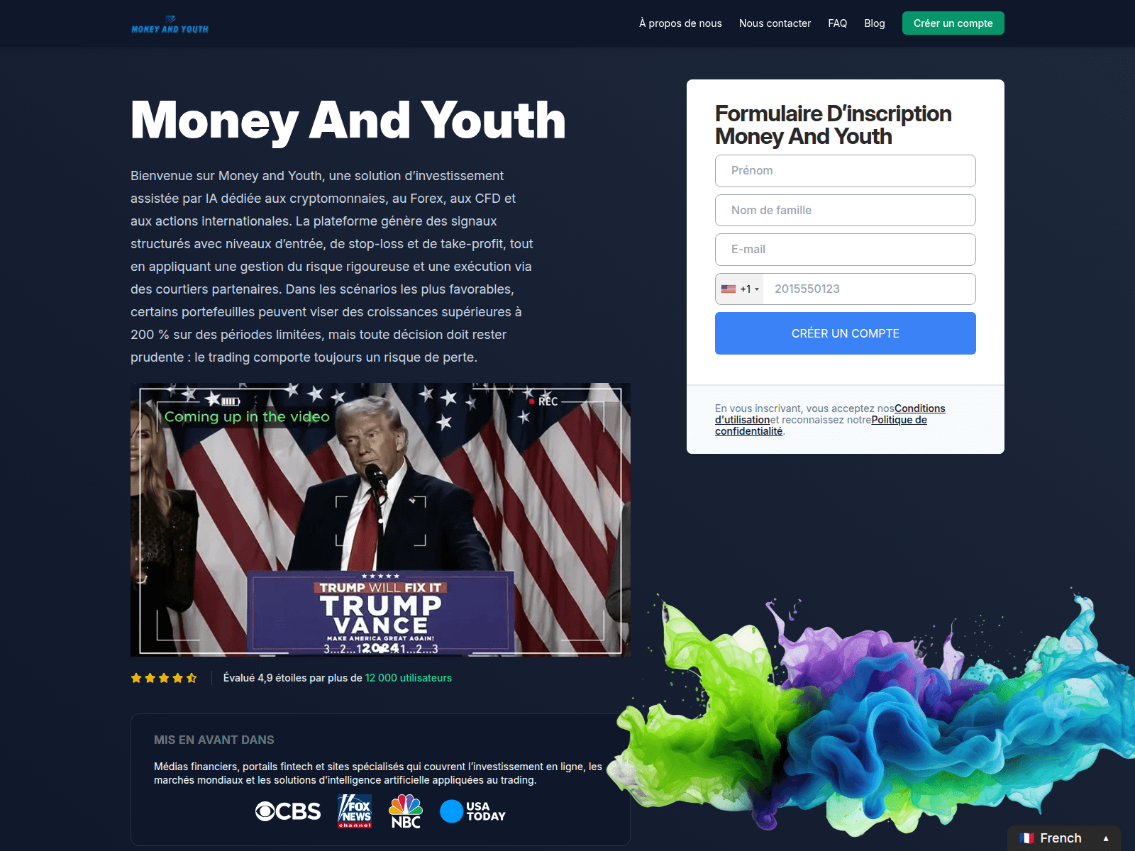 Screenshot of moneyandyouth.org